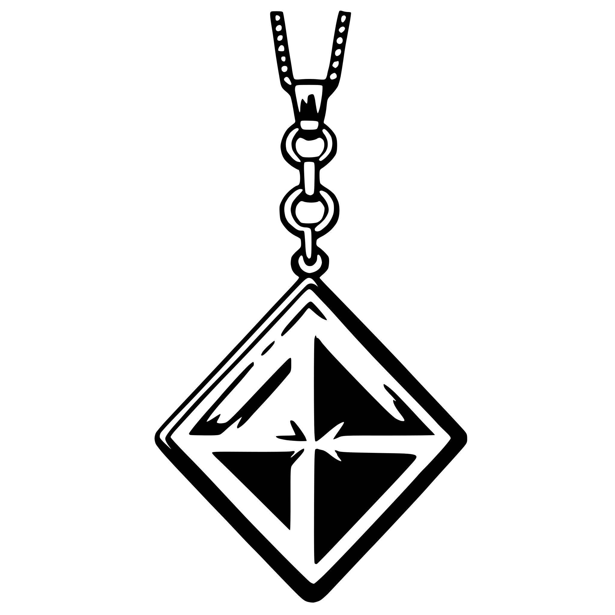 AI-generated SVG of a pendant
