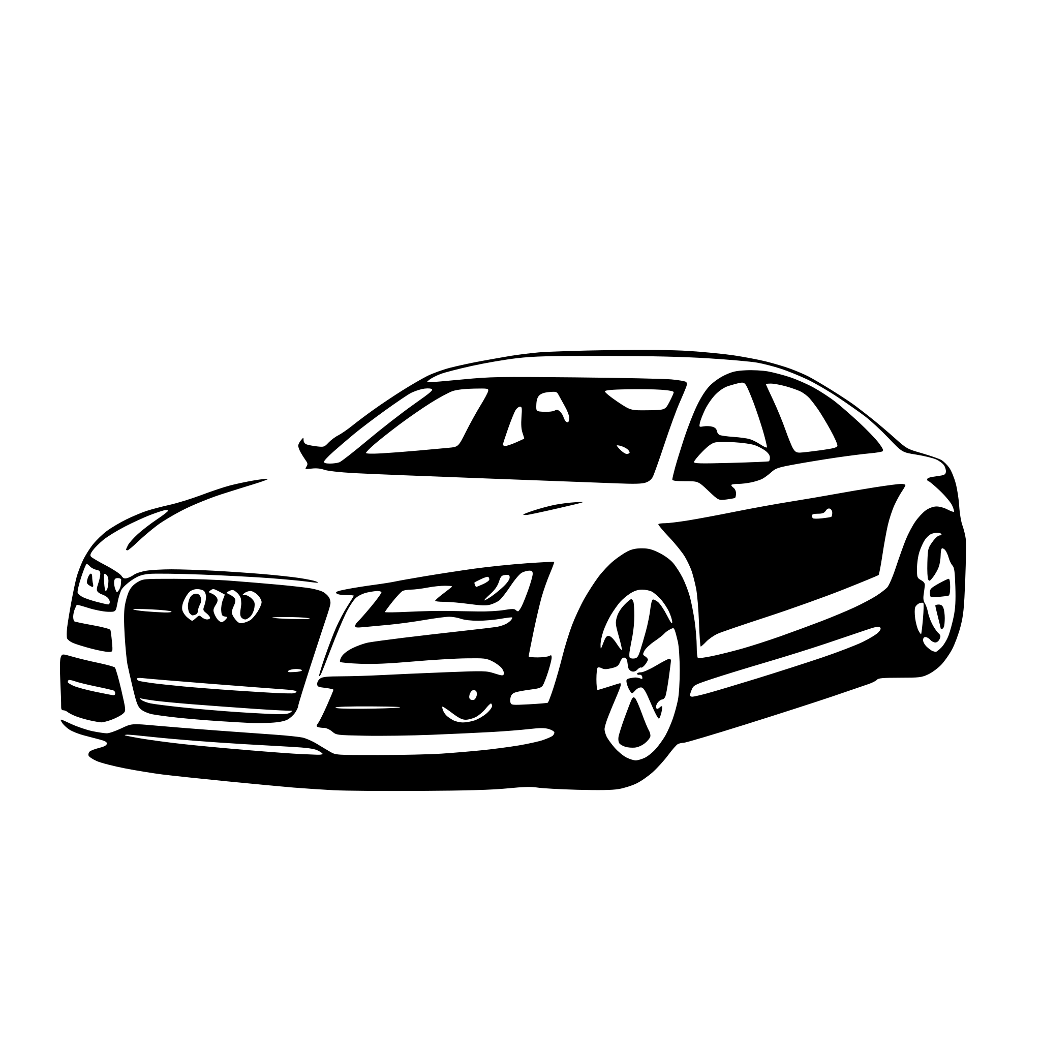 AI-generated SVG of 'audi car'