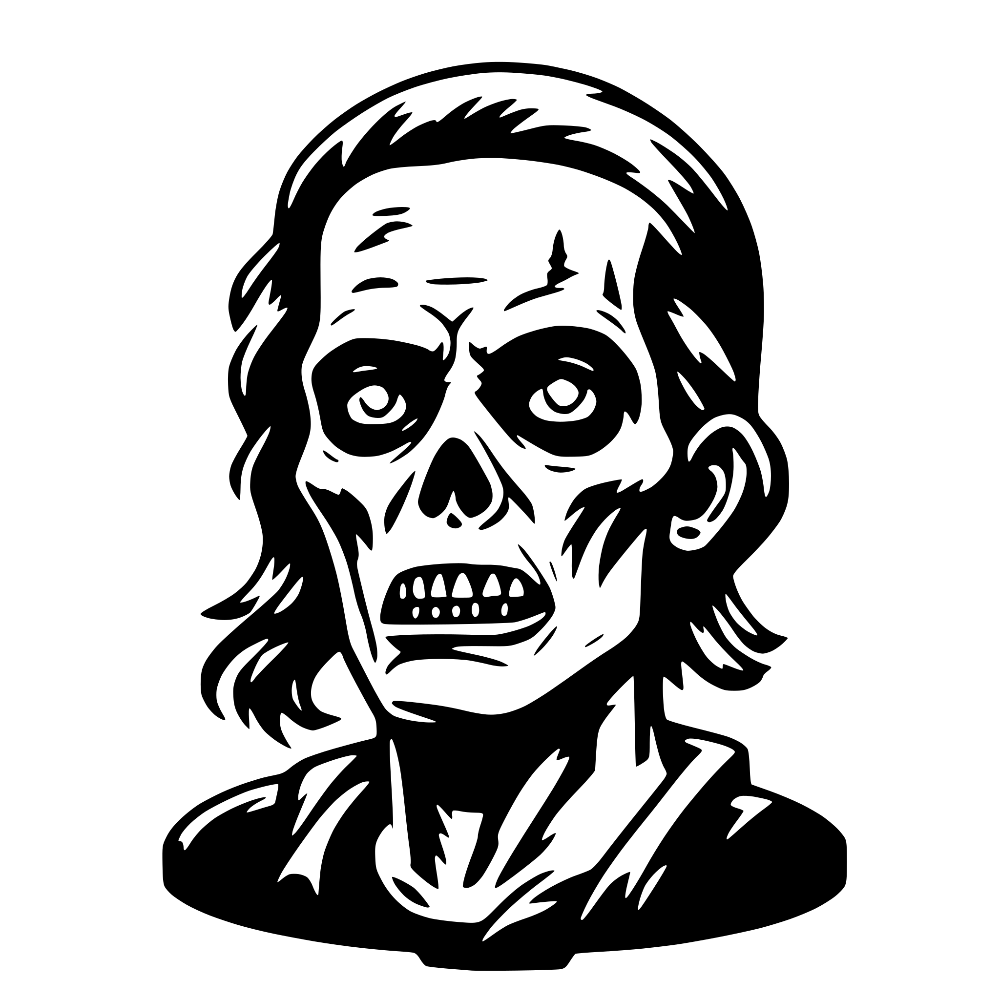 AI-generated SVG of 'Logo svg zombie'