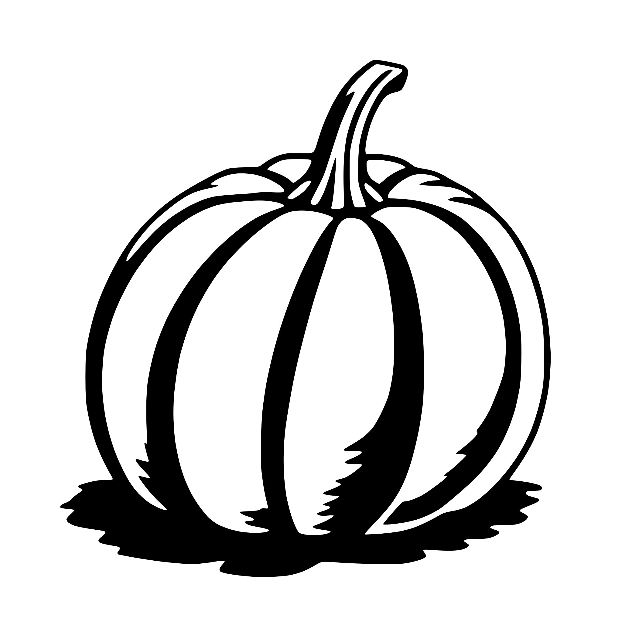AI-generated SVG of a pumpkin