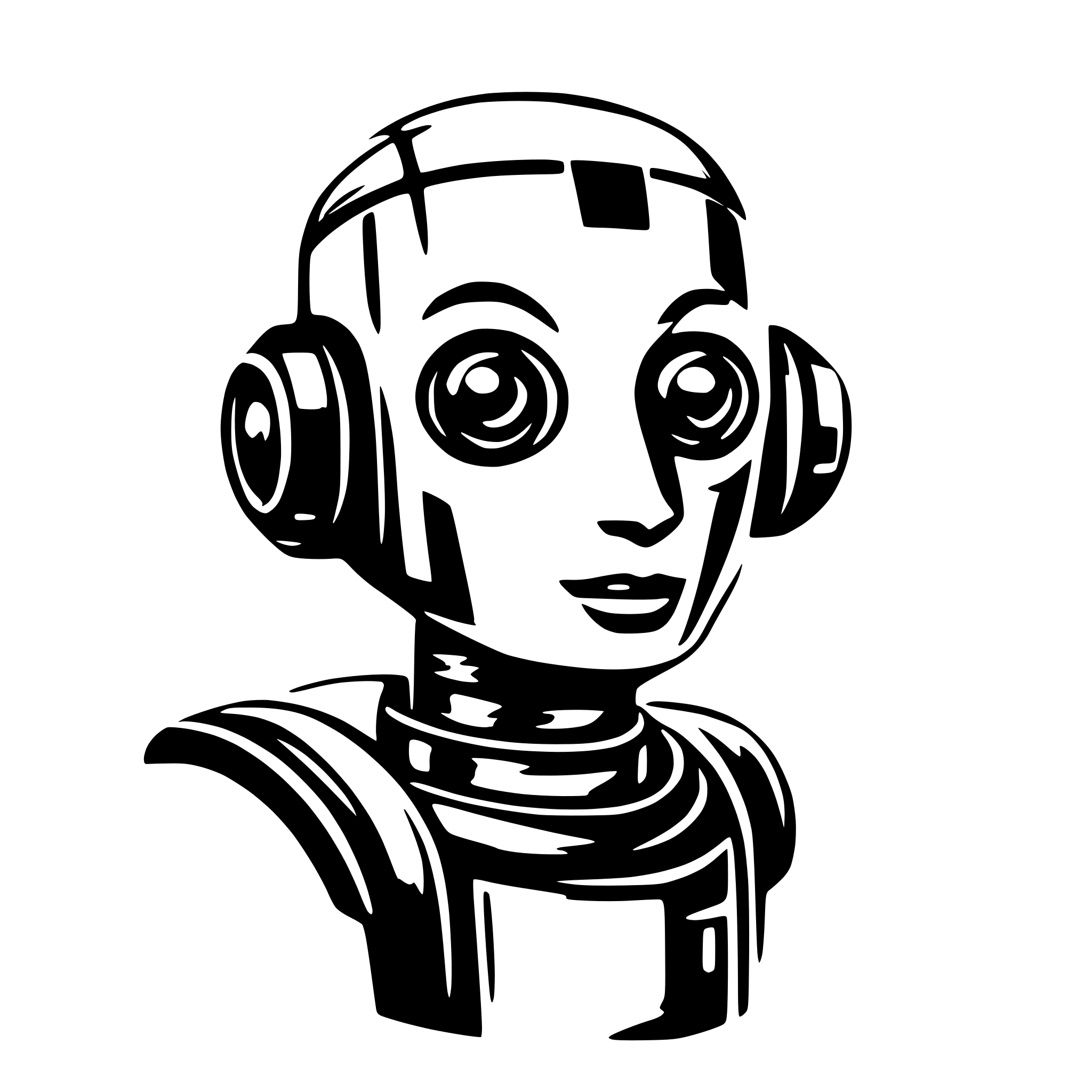 AI-generated SVG of a robotica
