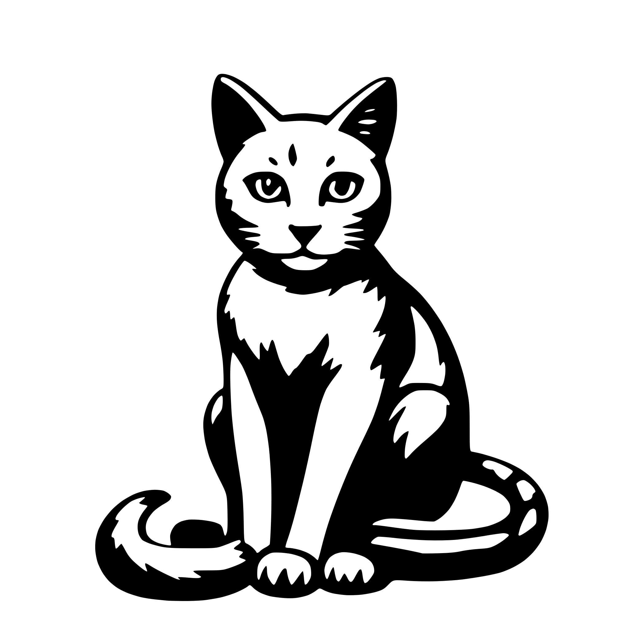 AI-generated SVG of 'cat'