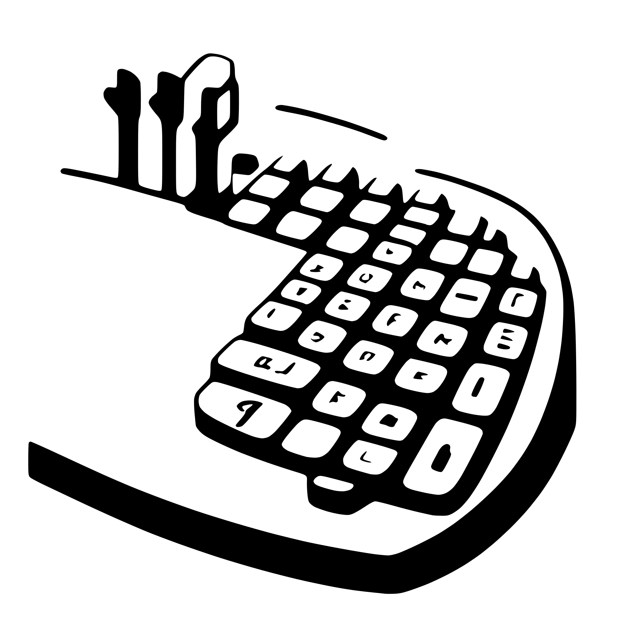 AI-generated SVG of 'create keyboard svg'