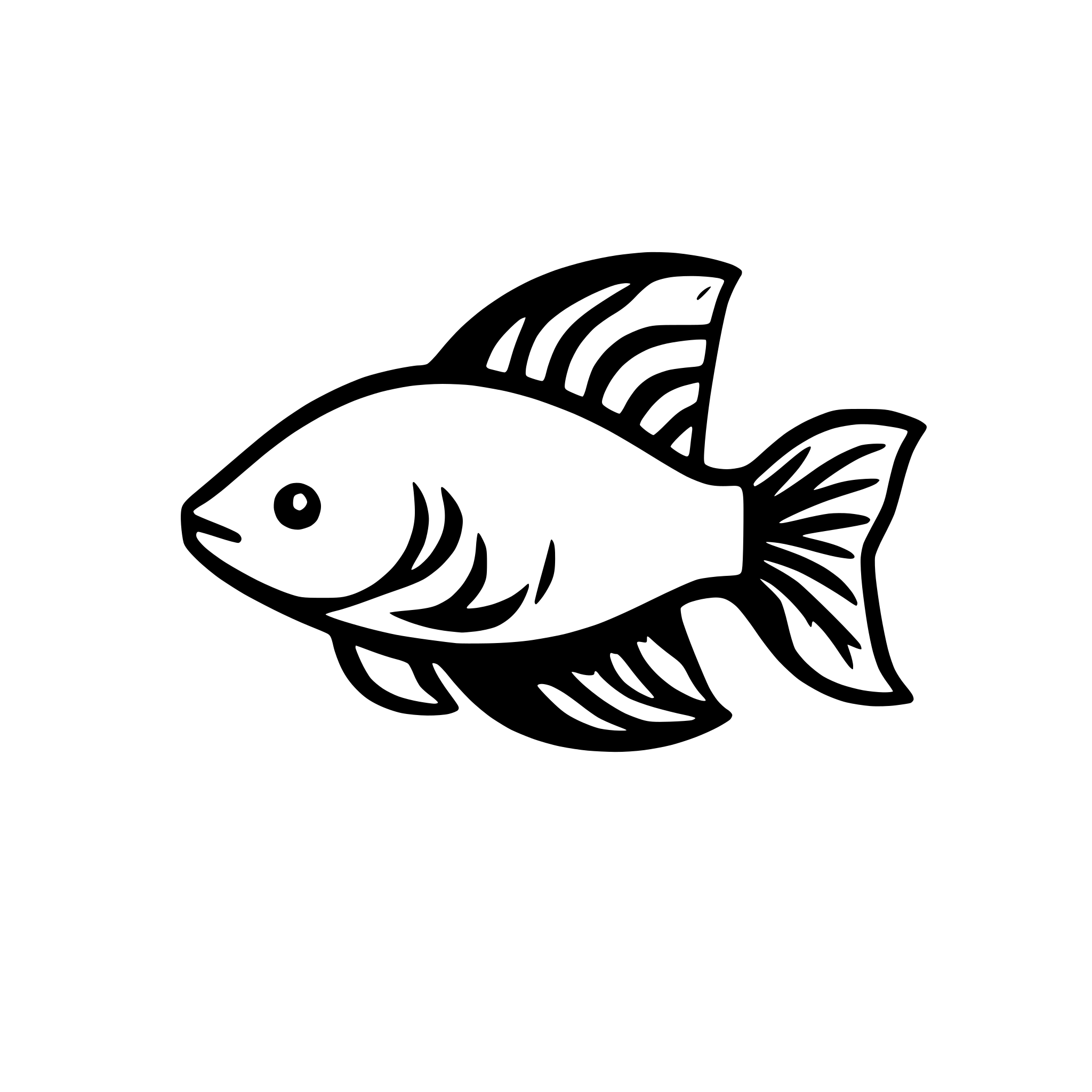 AI-generated SVG of a betta fish
