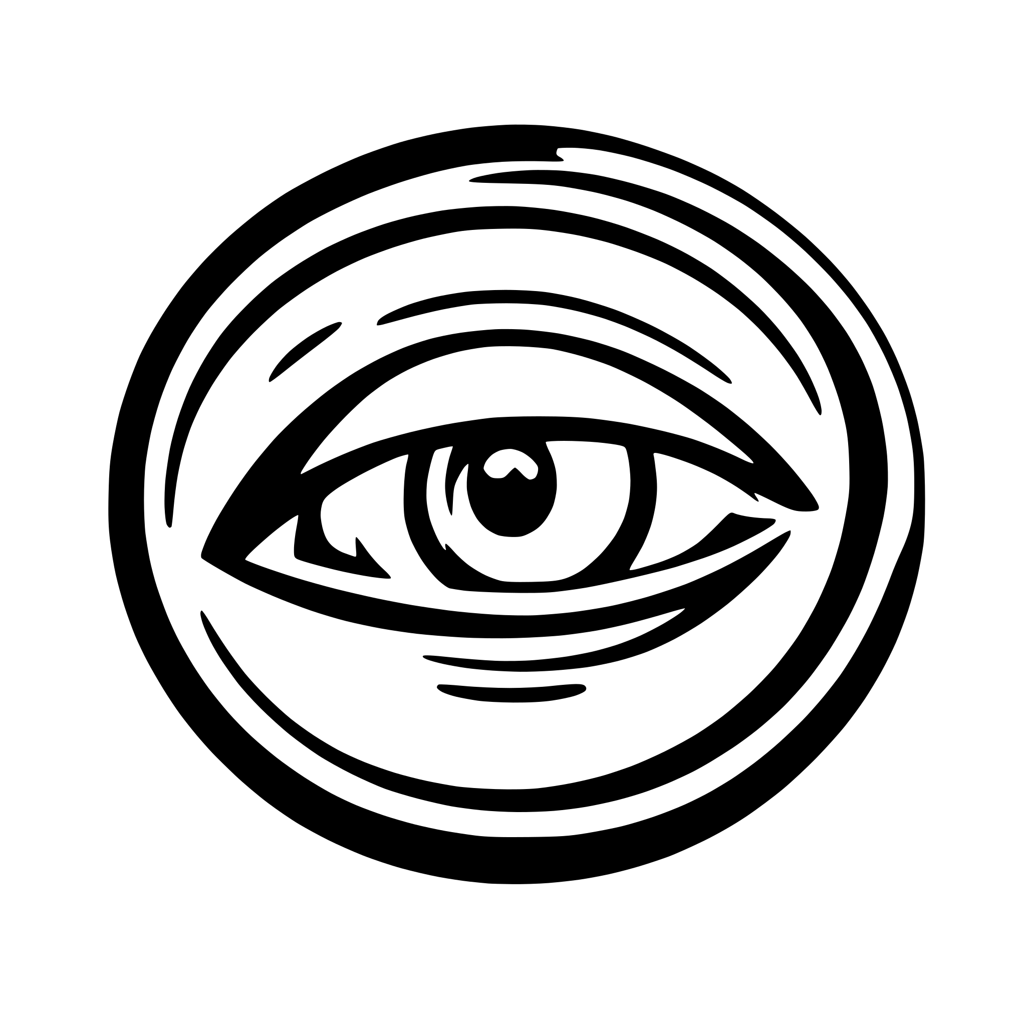 AI-generated SVG of a small circles elements together creating an eye, modern logo, inspired by the human EYE and LED TV Modern logo
