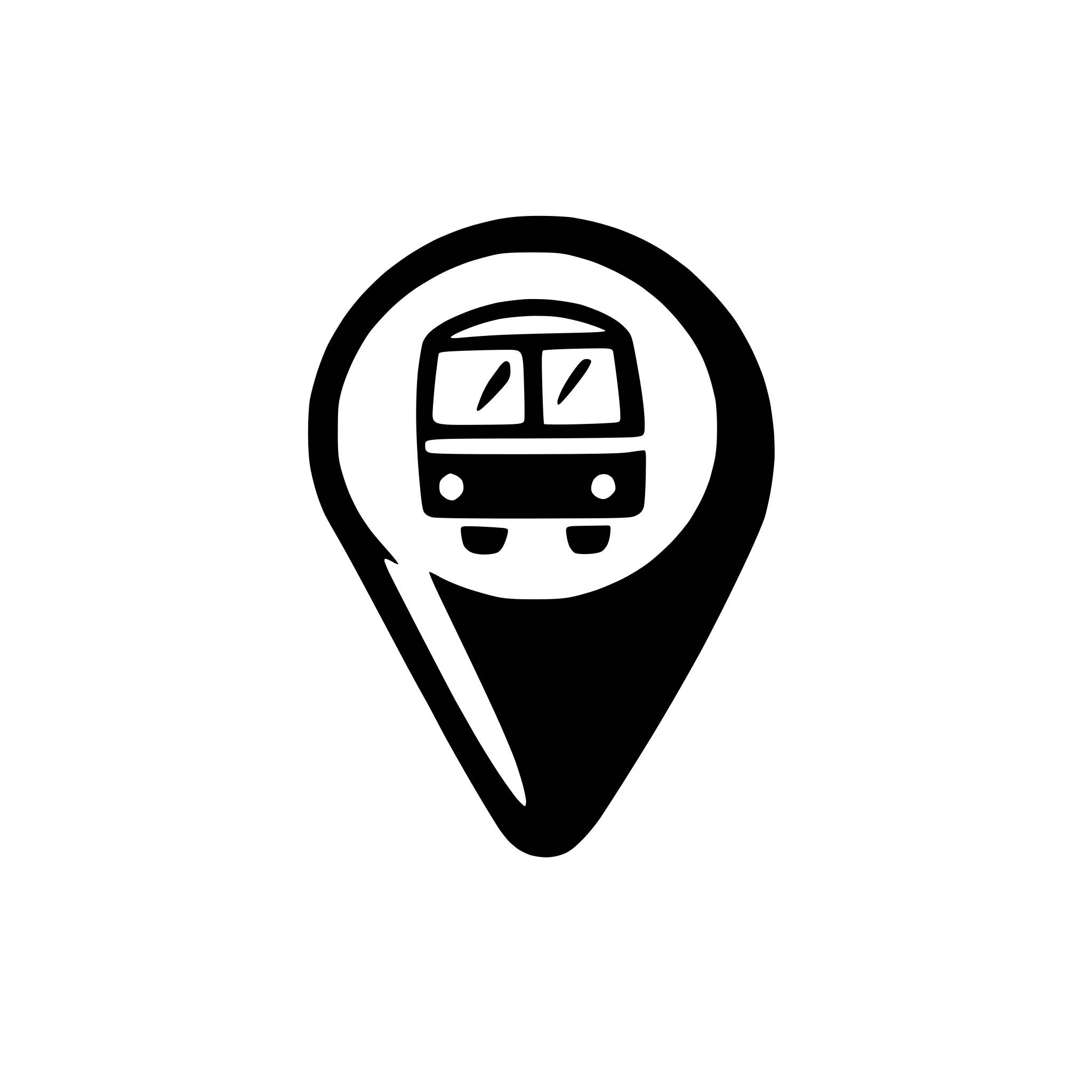 Bus Icon Pin SVG Bundle for 'pointy pin with bus icon showing bus location' | AI ...