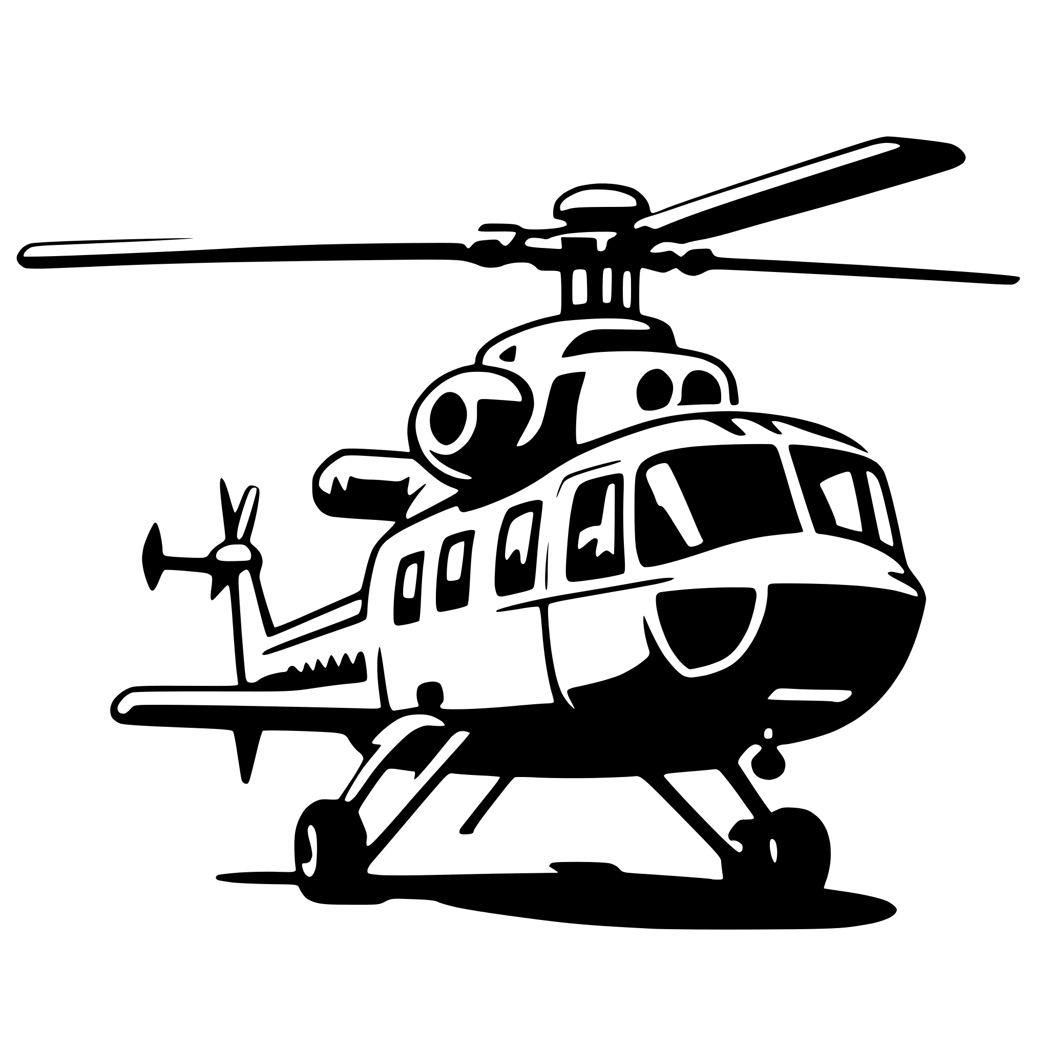 AI-generated SVG of a helicopter