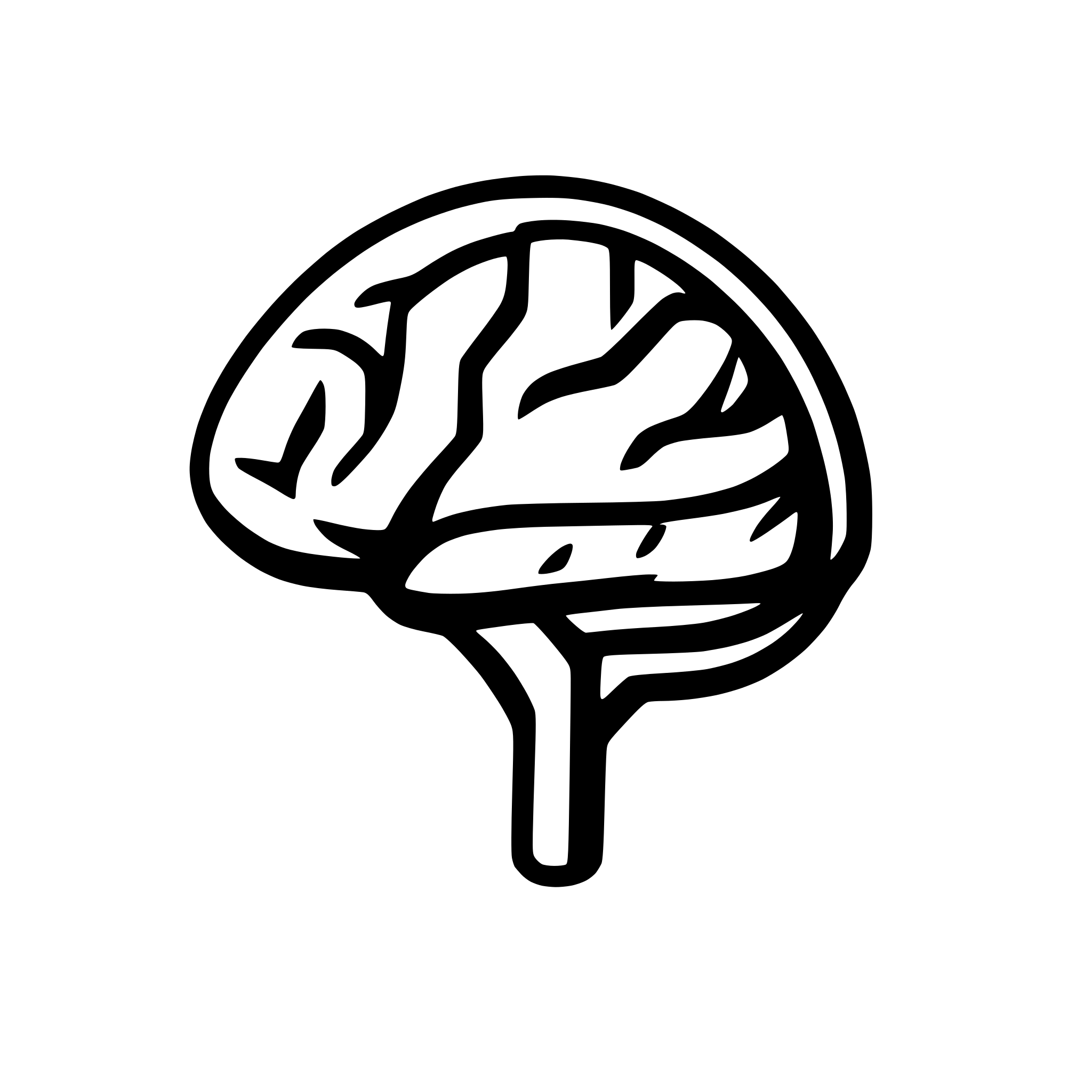 AI-generated SVG of 'a simple brain icon'