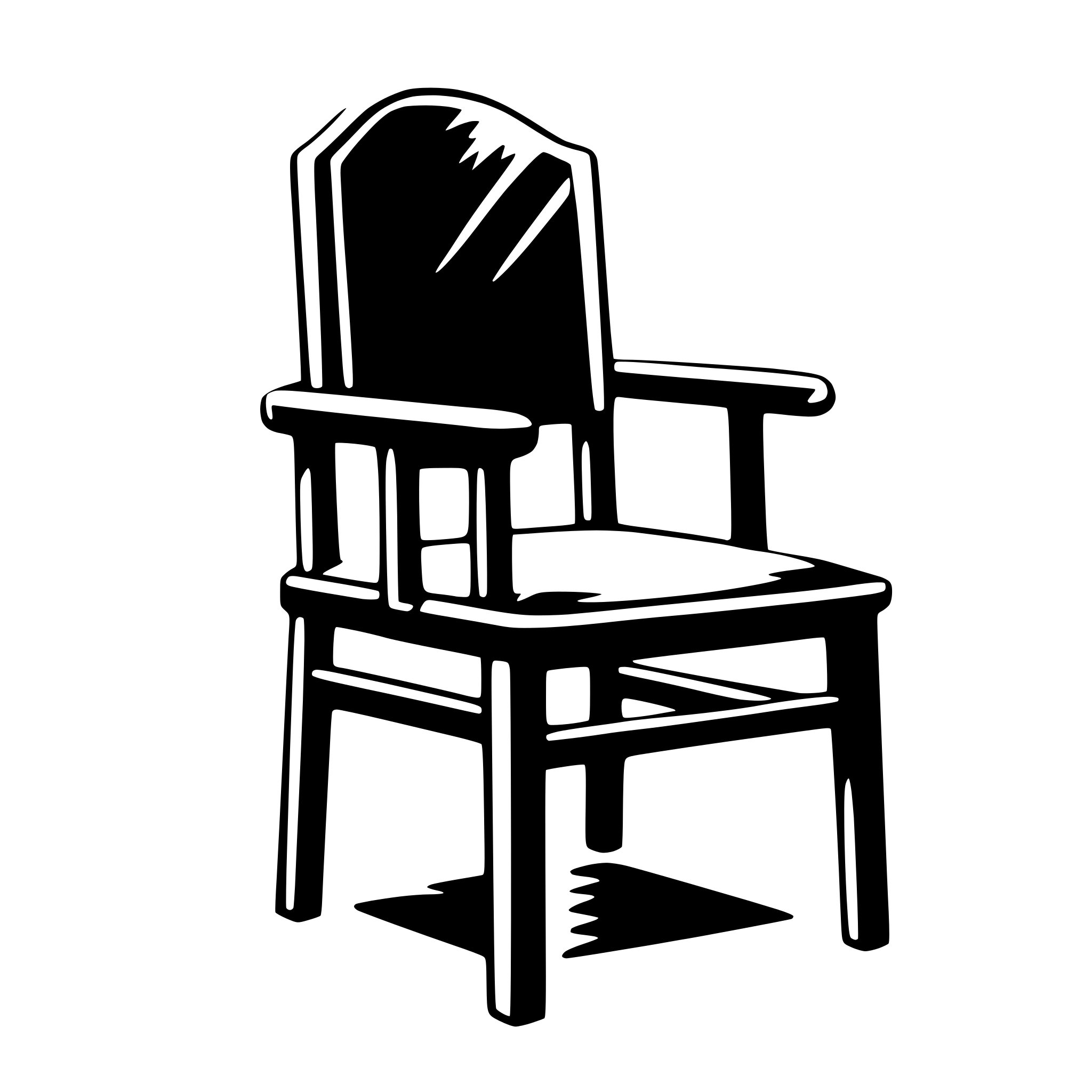 AI-generated SVG of 'chair'