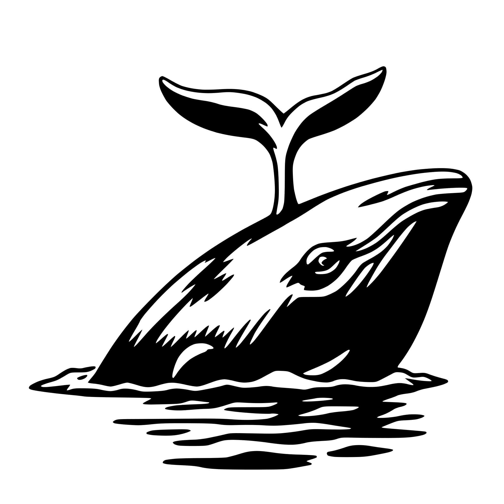 AI-generated SVG of a whale