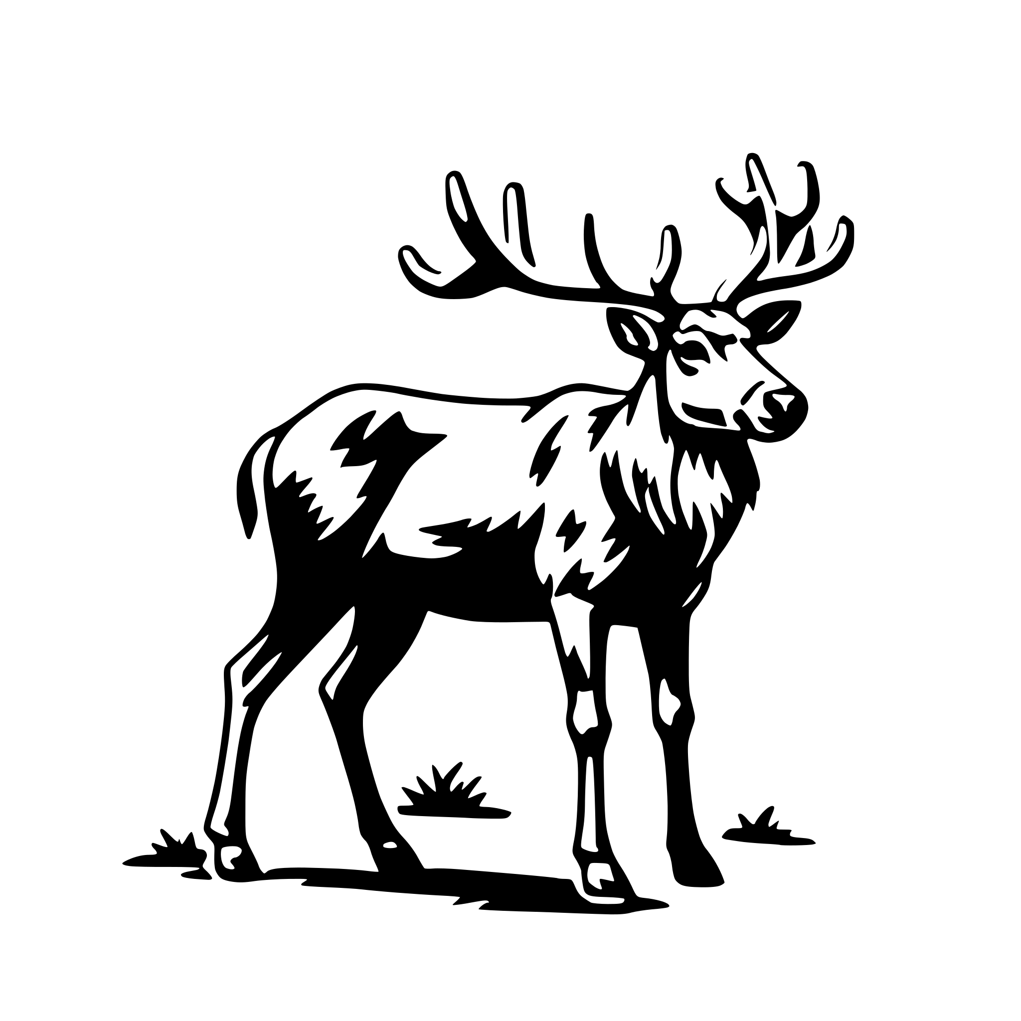 AI-generated SVG of 'caribou'