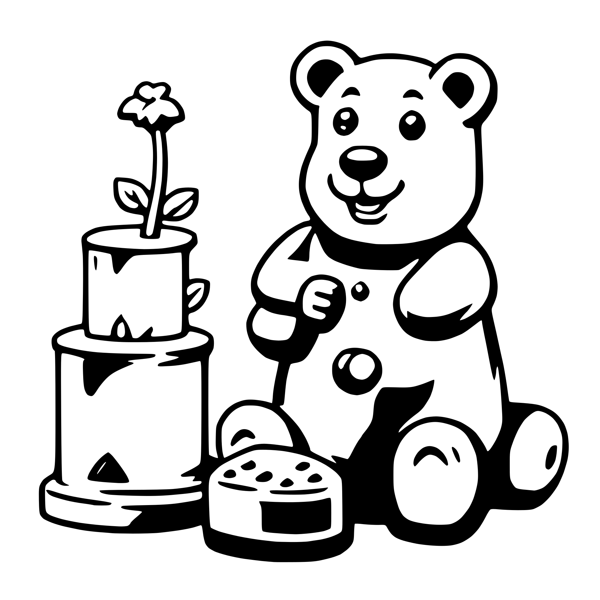 AI-generated SVG of a gummy bears