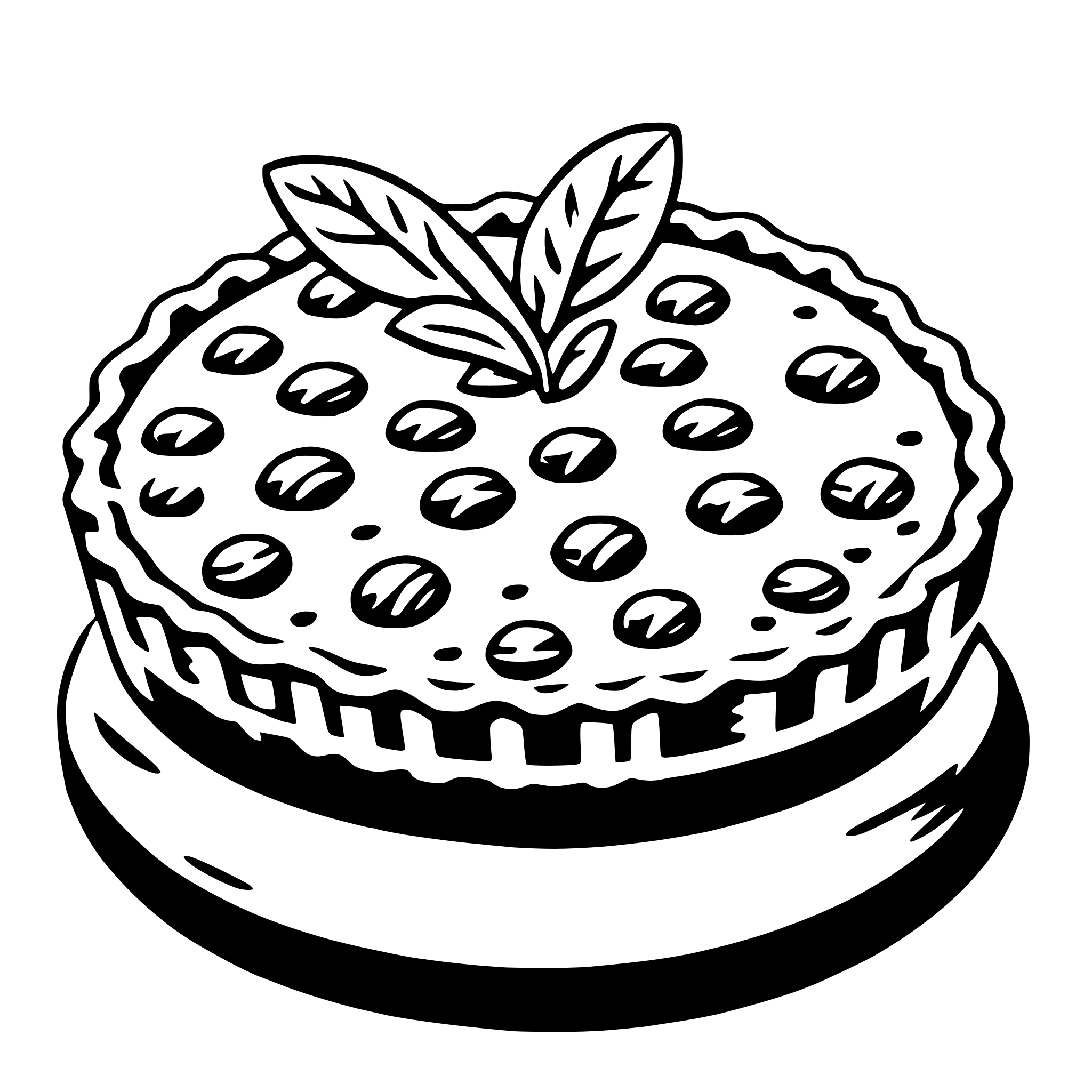 AI-generated SVG of 'quiche'