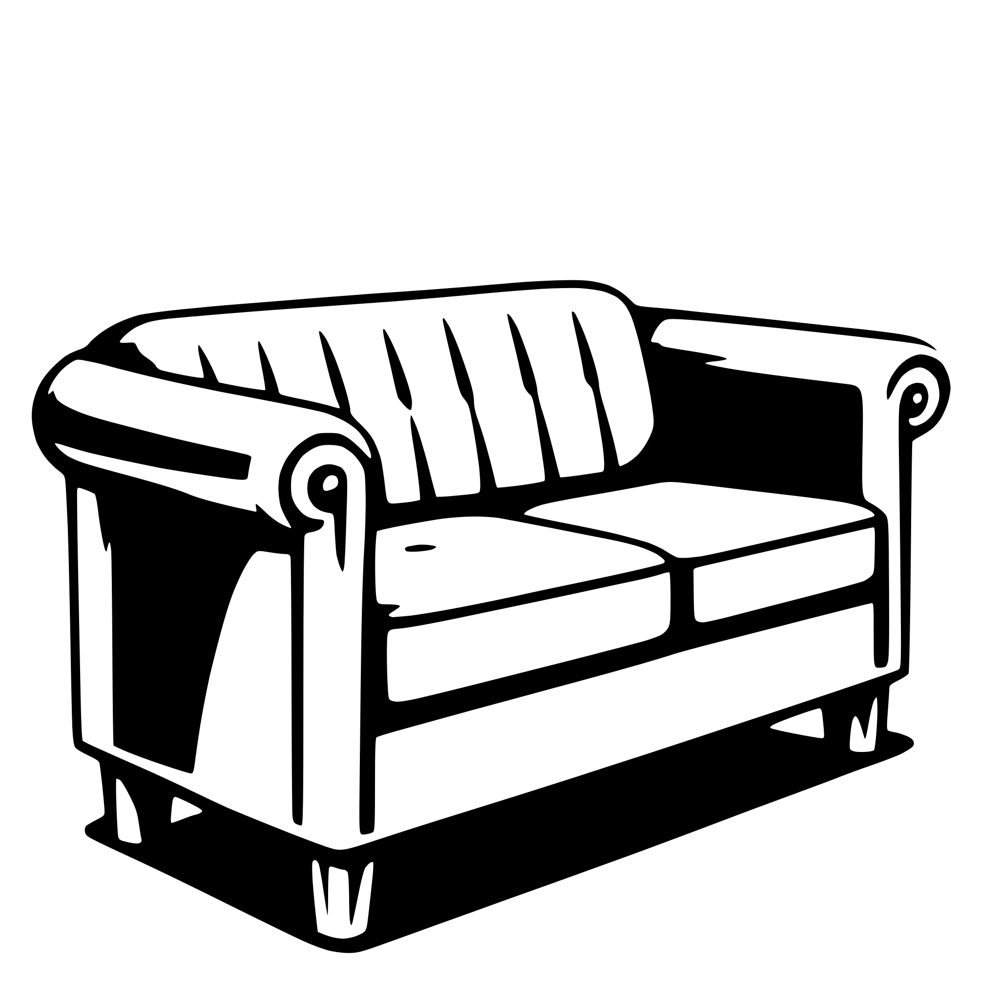 AI-generated SVG of 'couch'