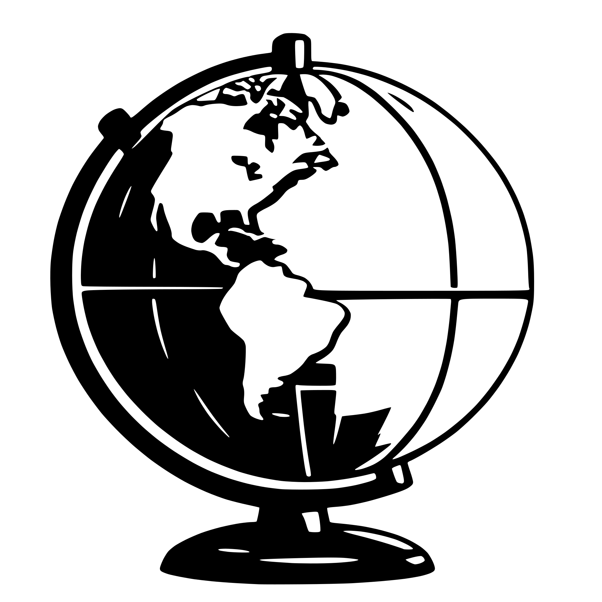 AI-generated SVG of a create animated world globe
