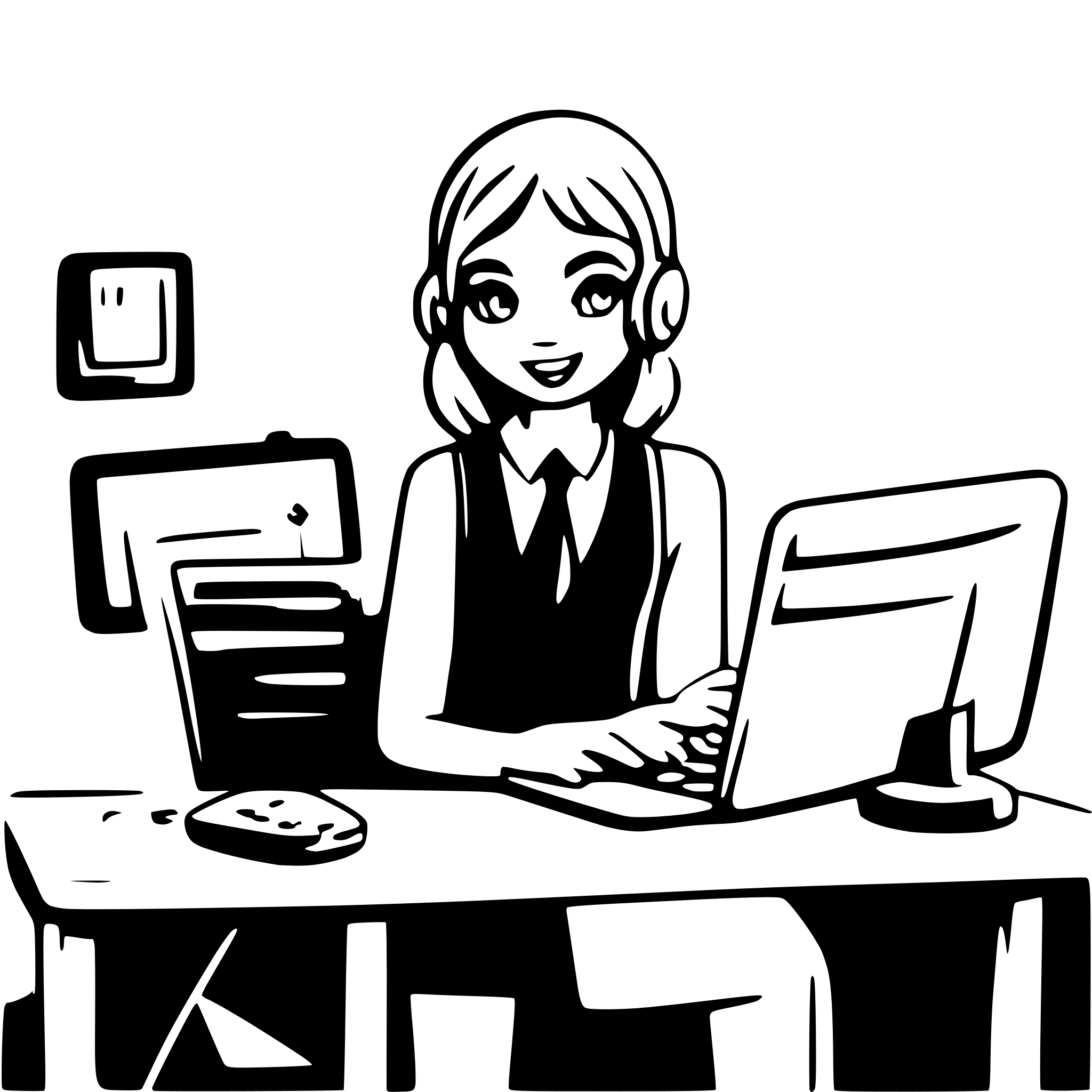 AI-generated SVG of a cartoon IT team is working on a website