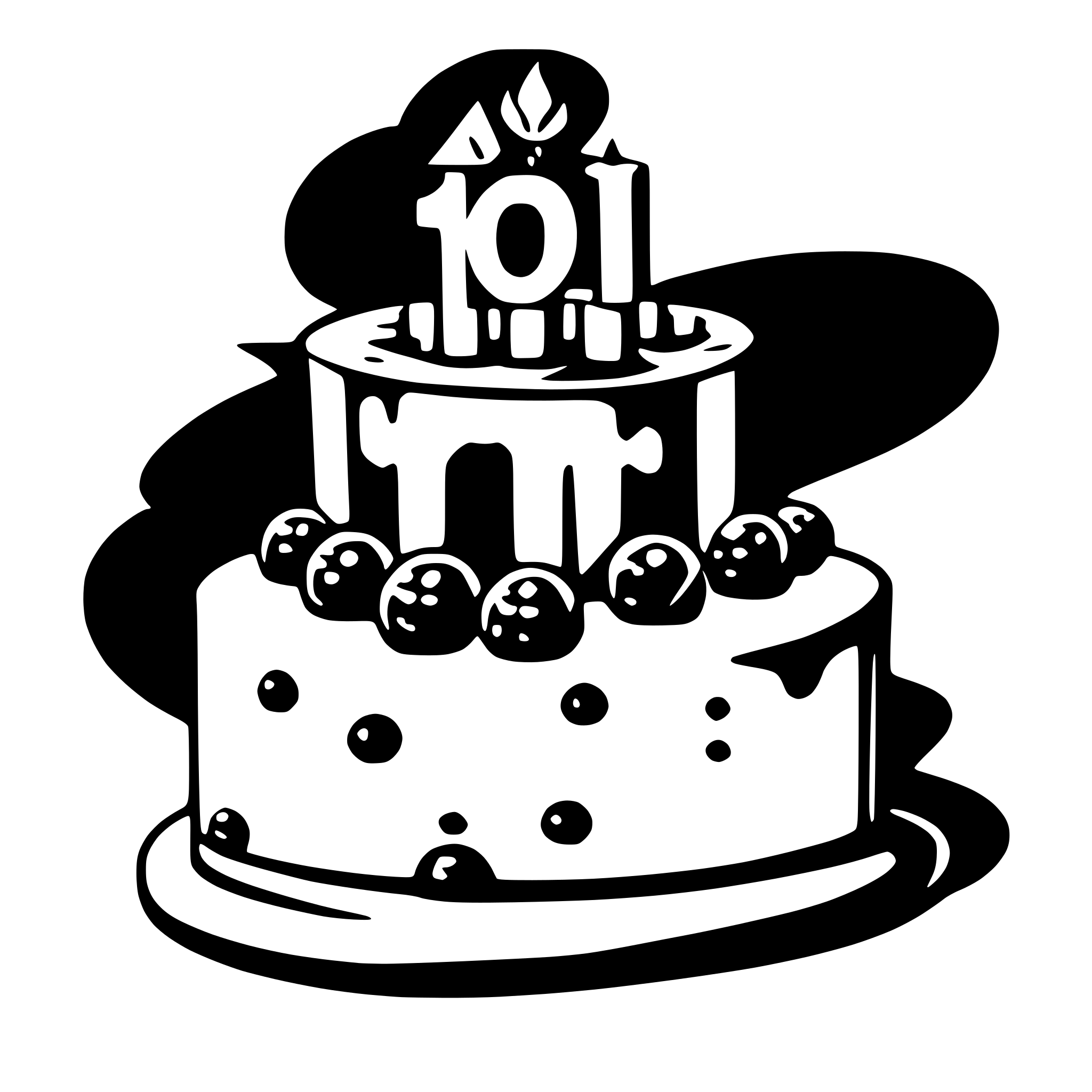 AI-generated SVG of a 40 birthday
