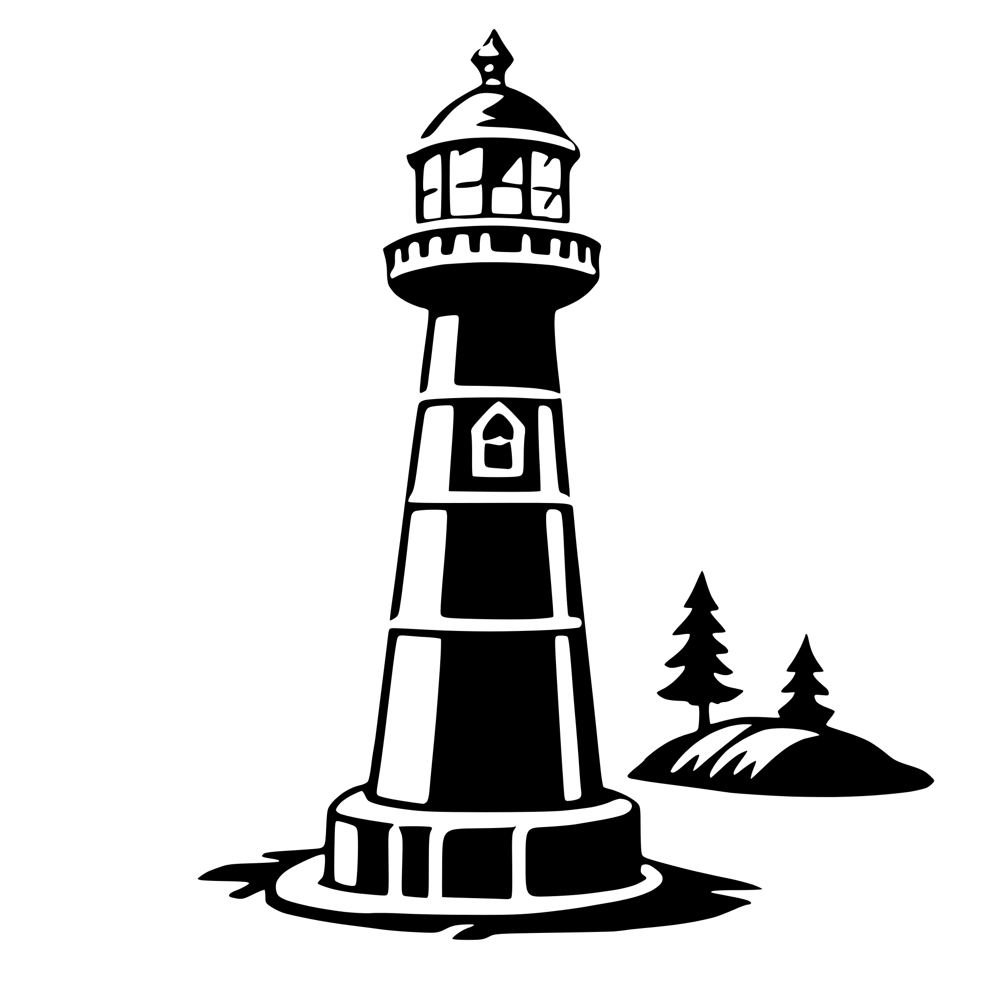 AI-generated SVG of a beacon