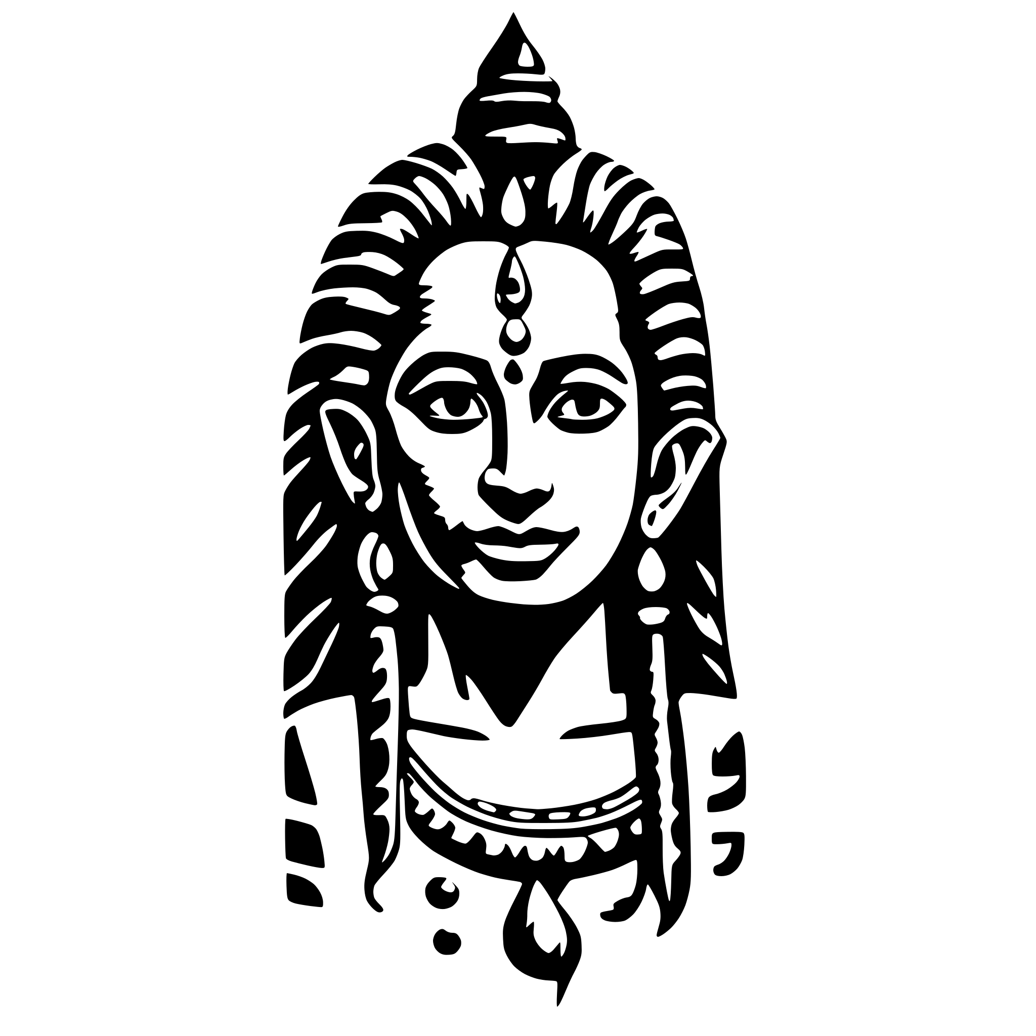 AI-generated SVG of 'Shiva'
