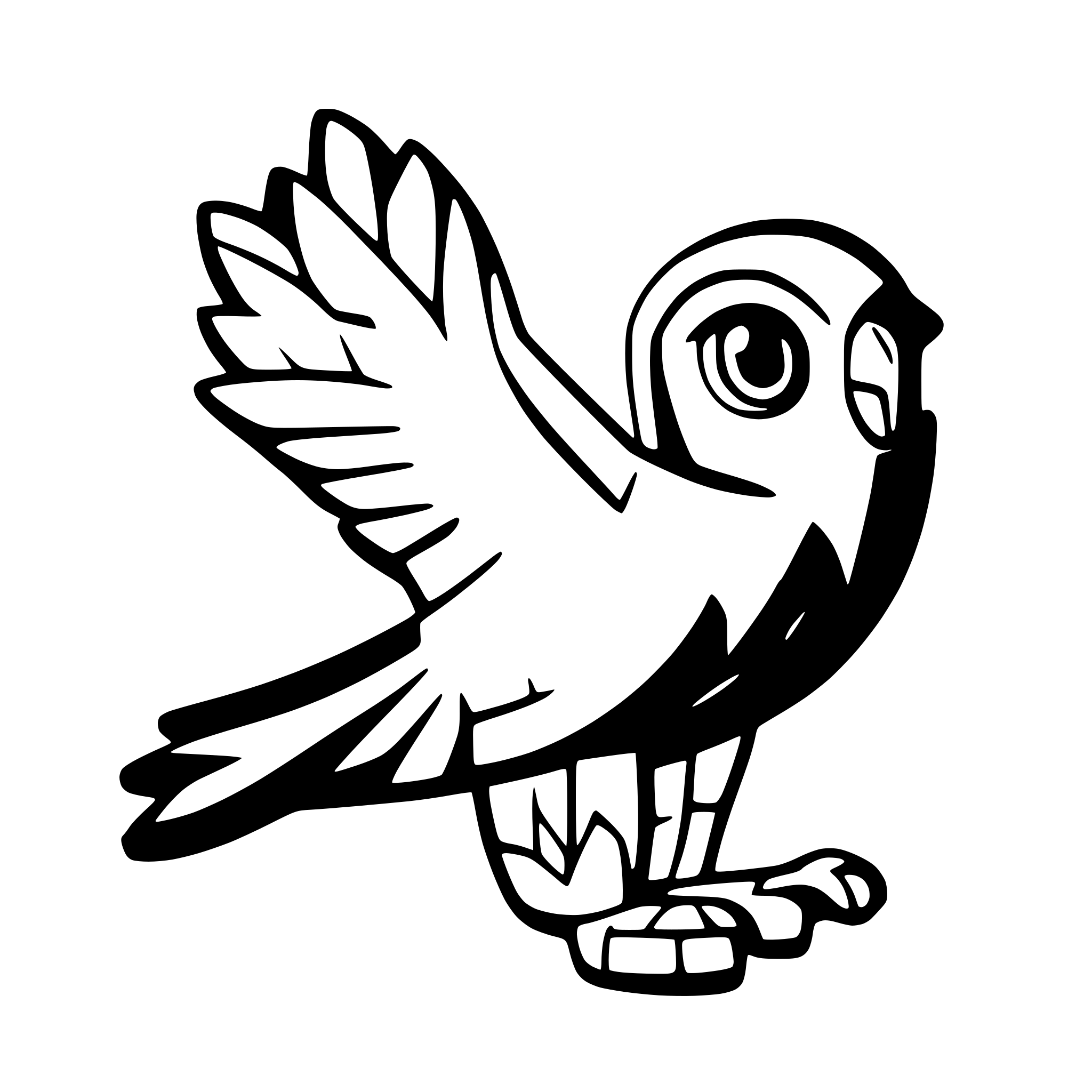 AI-generated SVG of a side profile of a cartoon falcon flying with its legs tucked AI-generated SVG of a side profile of a cartoon falcon flying with its legs tucked