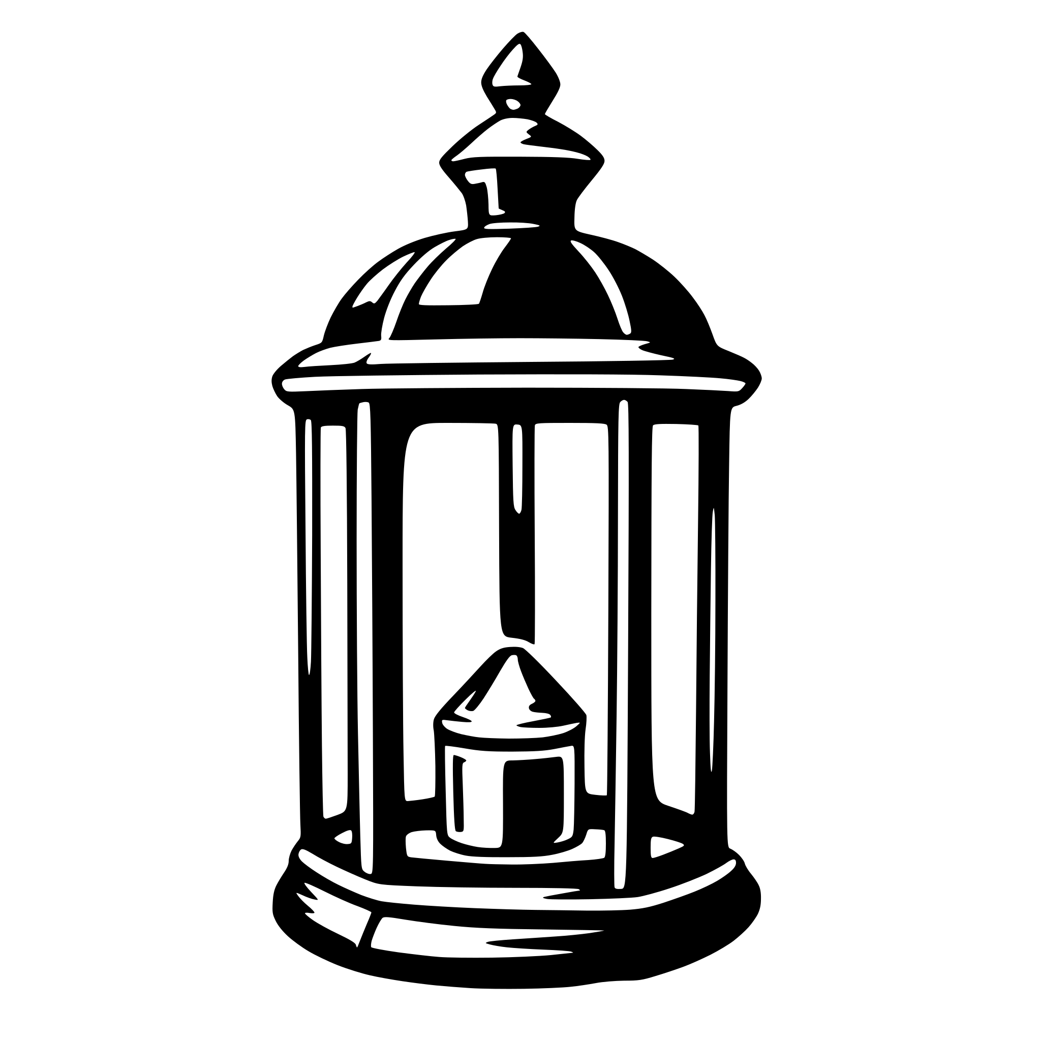 AI-generated SVG of a lantern