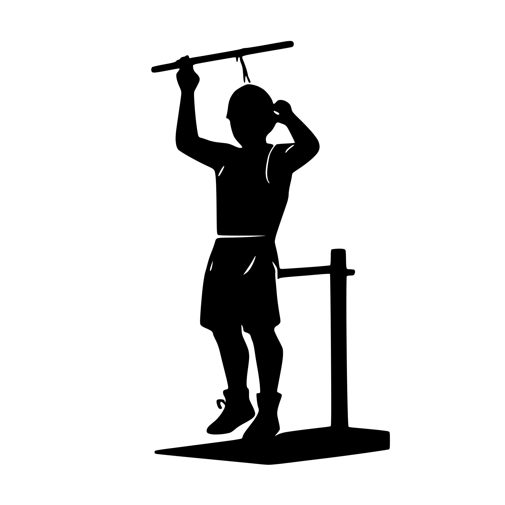 AI-generated SVG of a american ninja warrior
