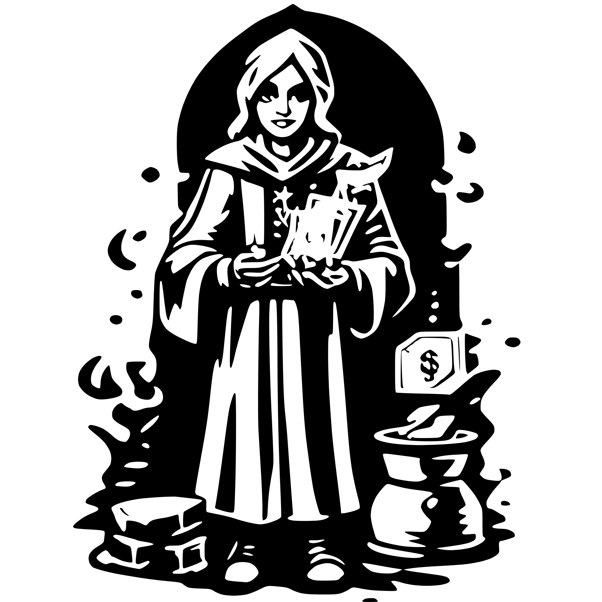 AI-generated SVG of a Money mage