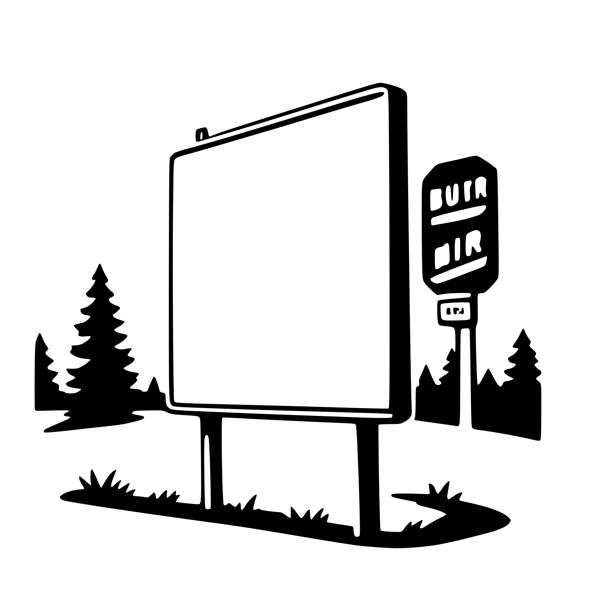 AI-generated SVG of a billboard