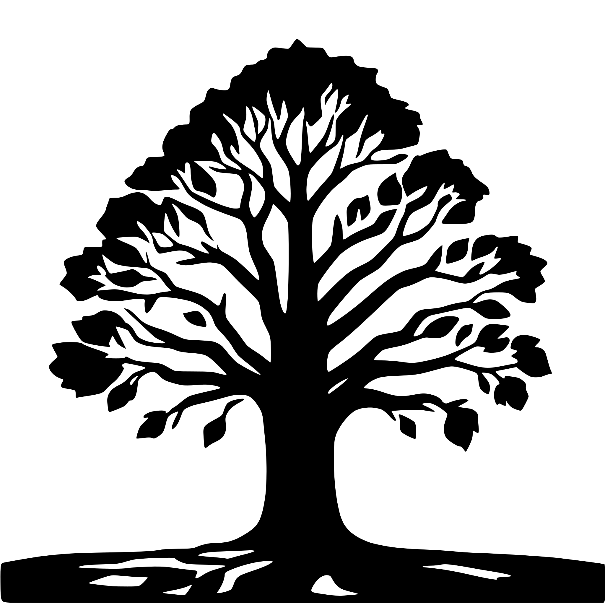 AI-generated SVG of a a big tree with loads of branches and leaves AI-generated SVG of a a big tree with loads of branches and leaves
