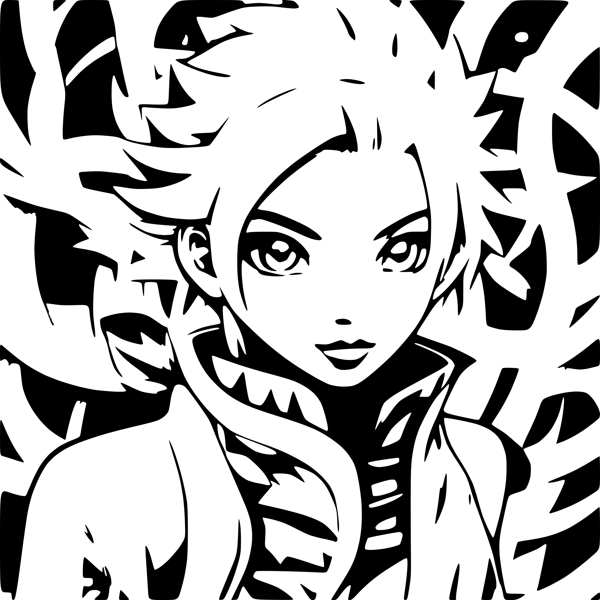 AI-generated SVG of 'Naruto'