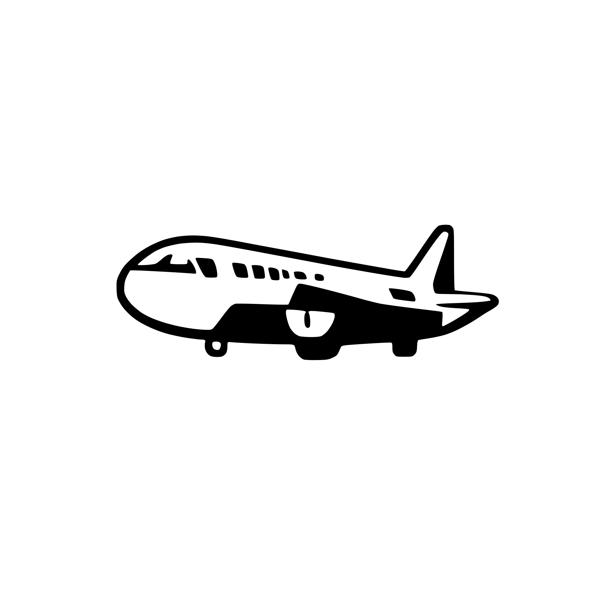 AI-generated SVG of a a very clean airplane