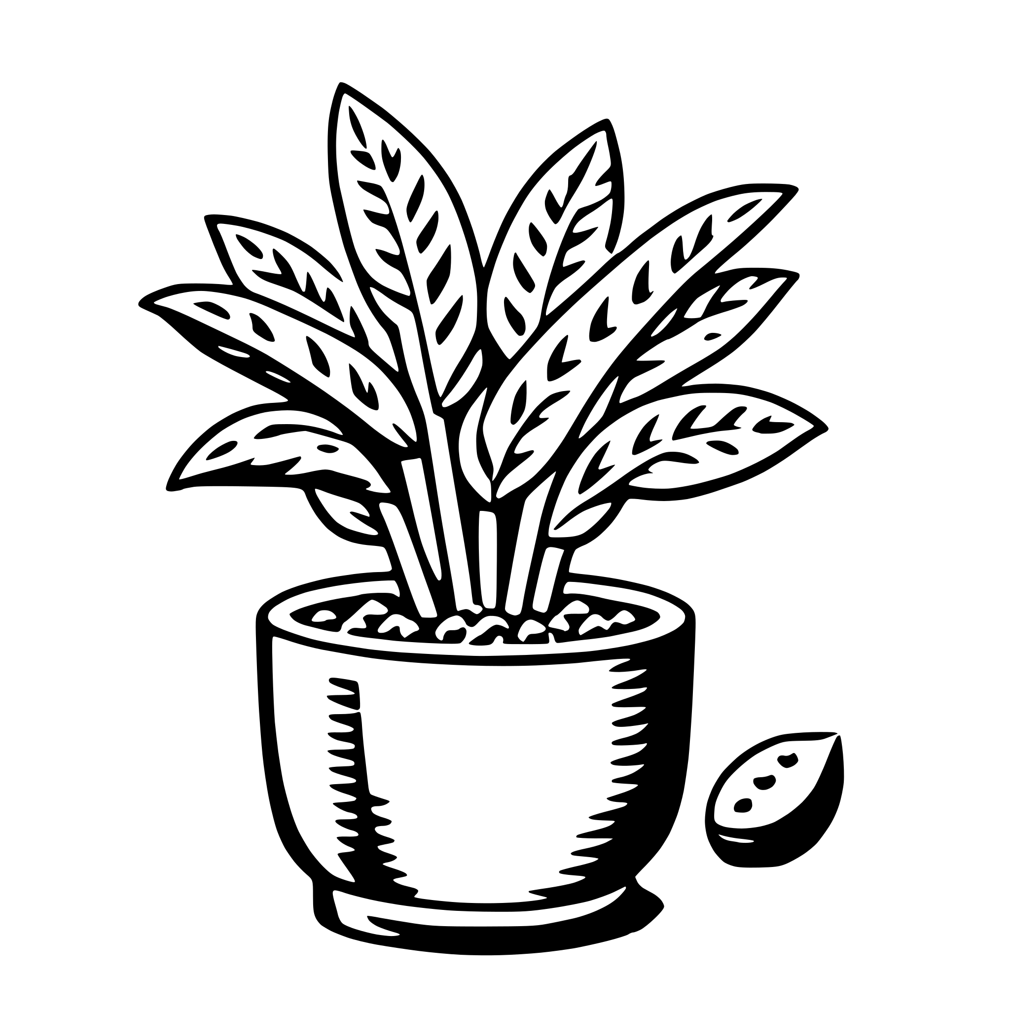 AI-generated SVG of a quinoa