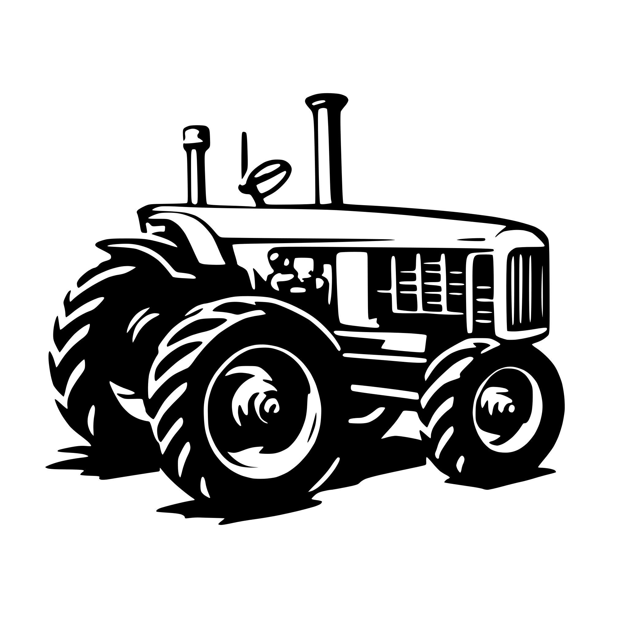 AI-generated SVG of 'tractor  vector pics'