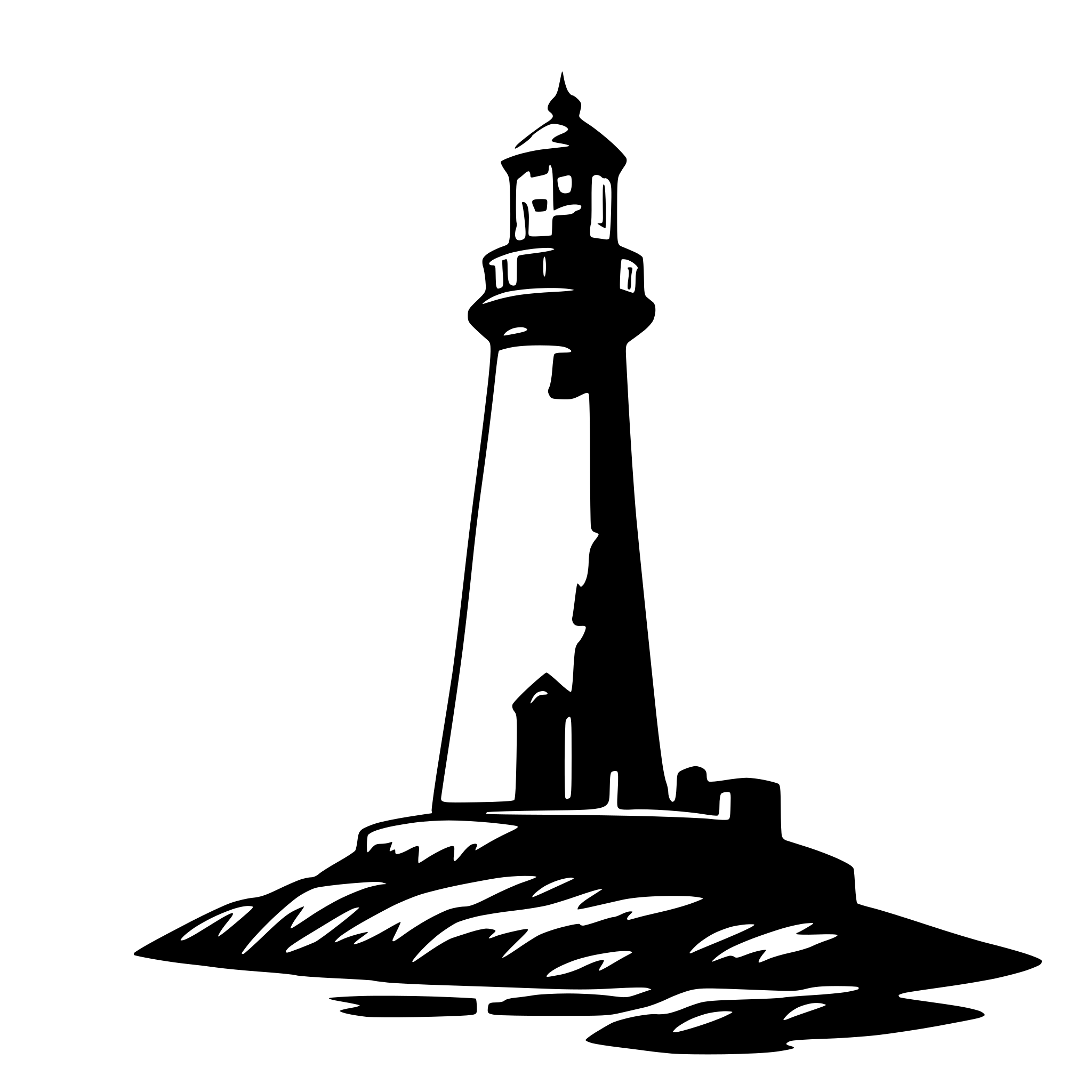 AI-generated SVG of a lighthouse