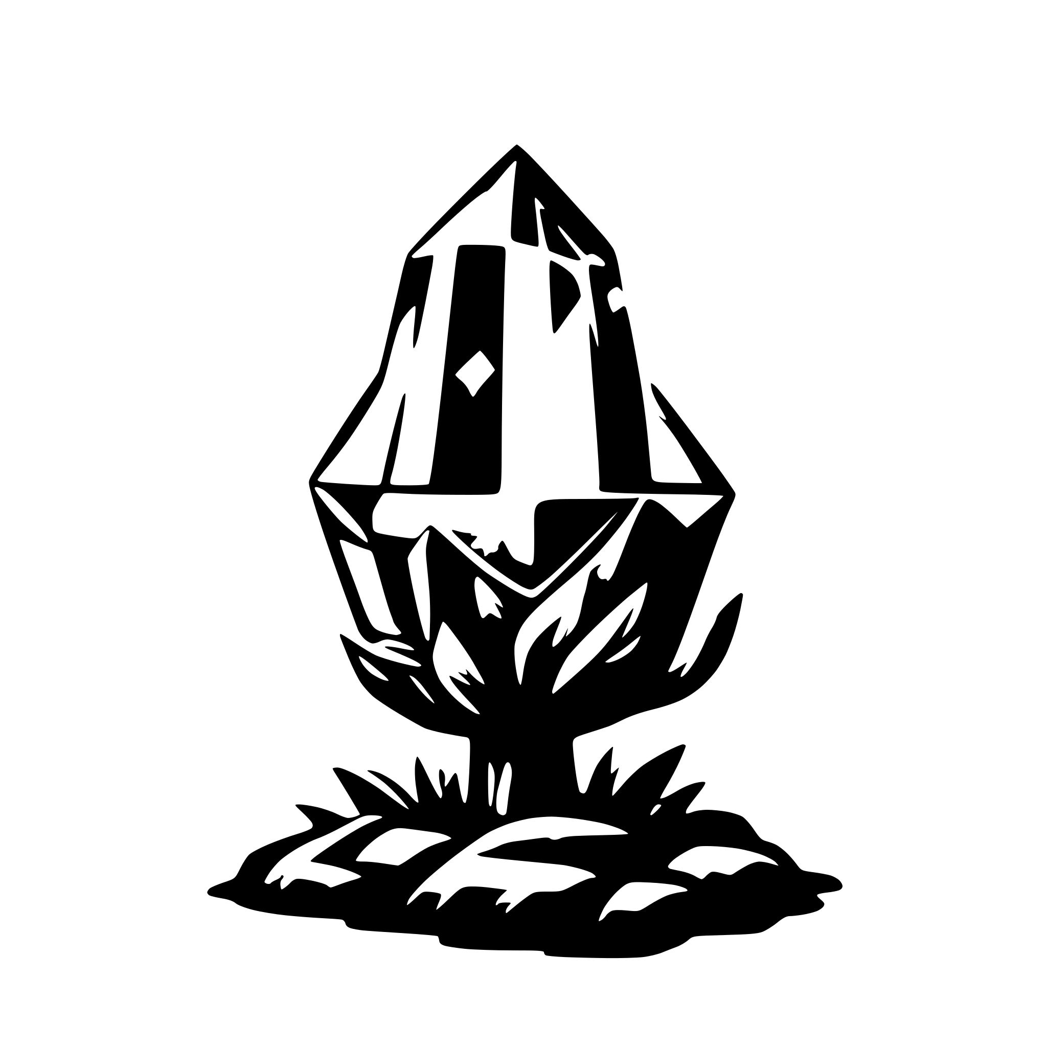 AI-generated SVG of 'magical crystal'