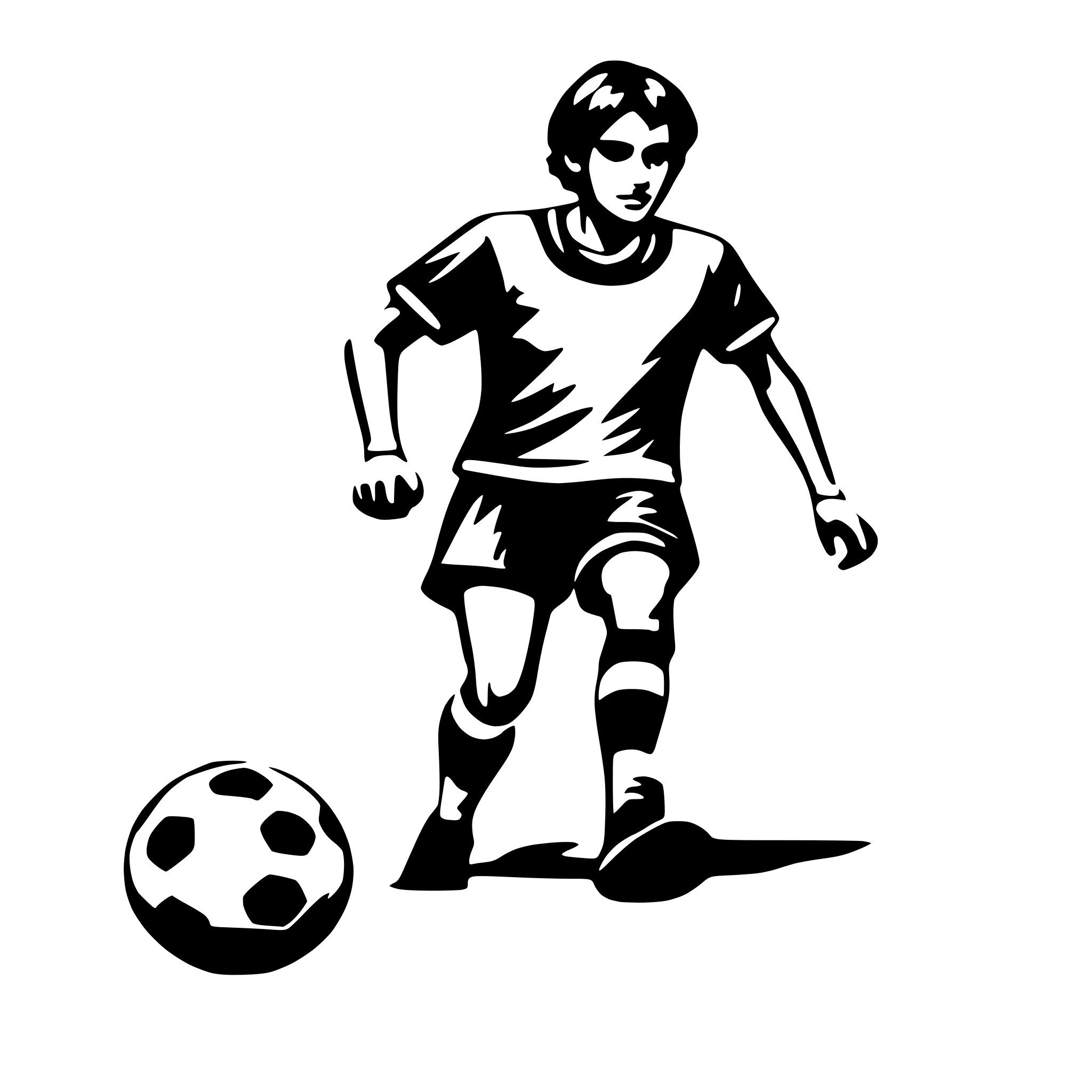 AI-generated SVG of 'soccer player'