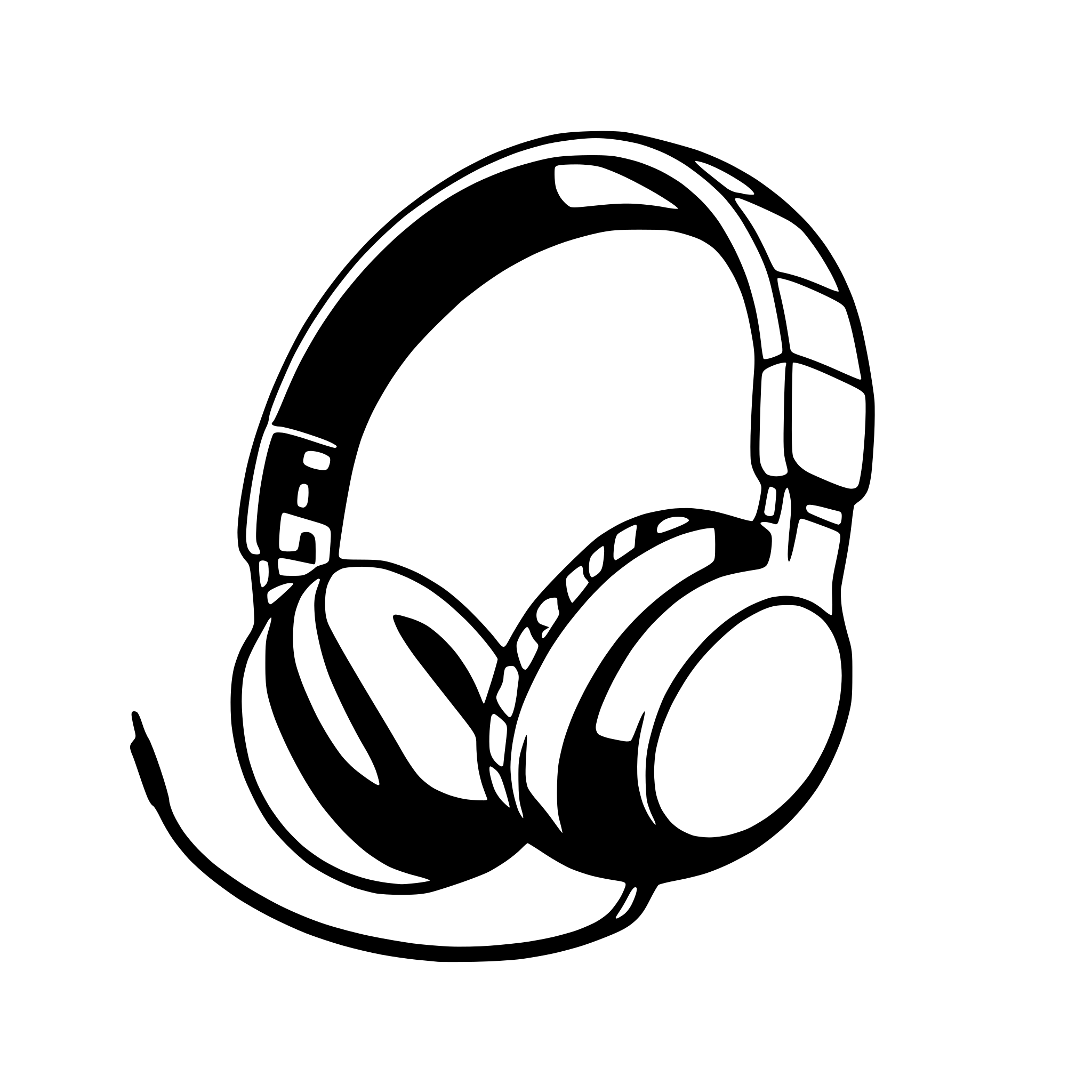 AI-generated SVG of a headphone