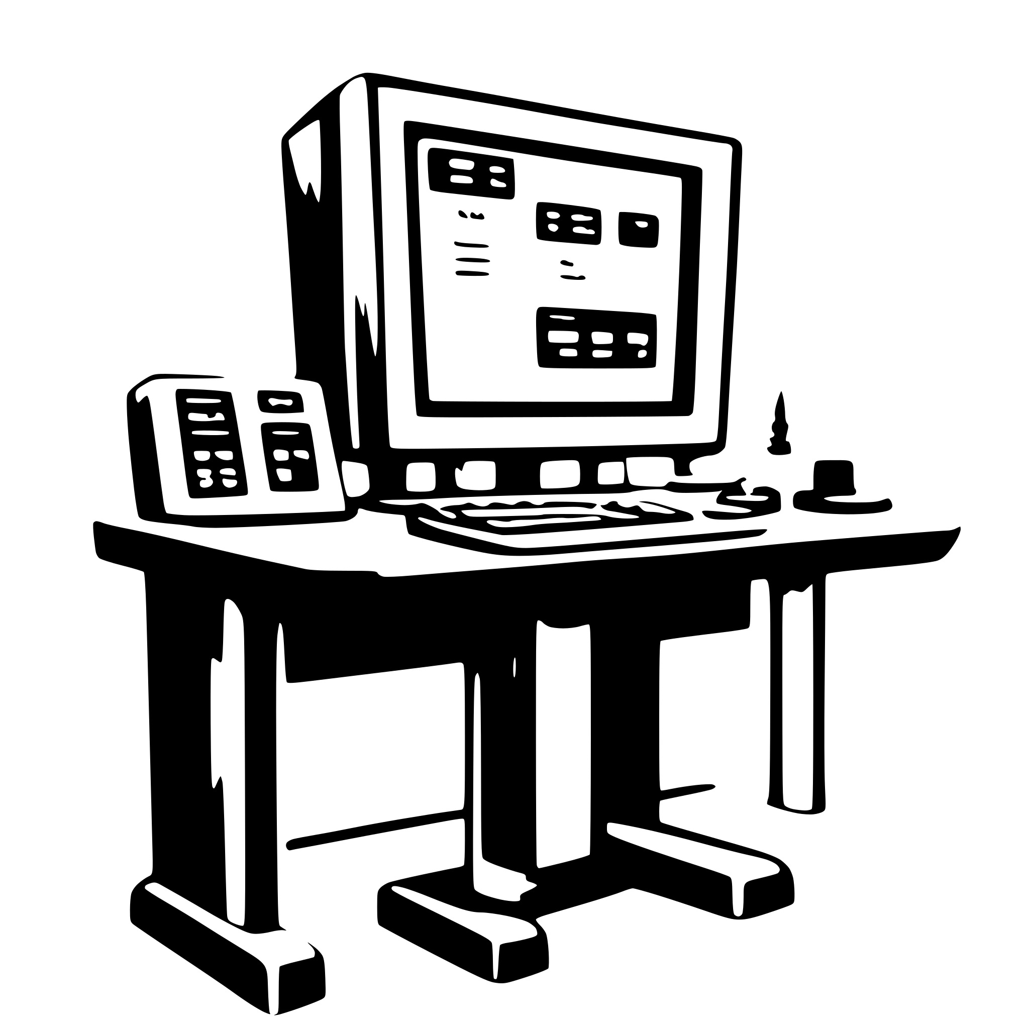 AI-generated SVG of 'project status monitor'