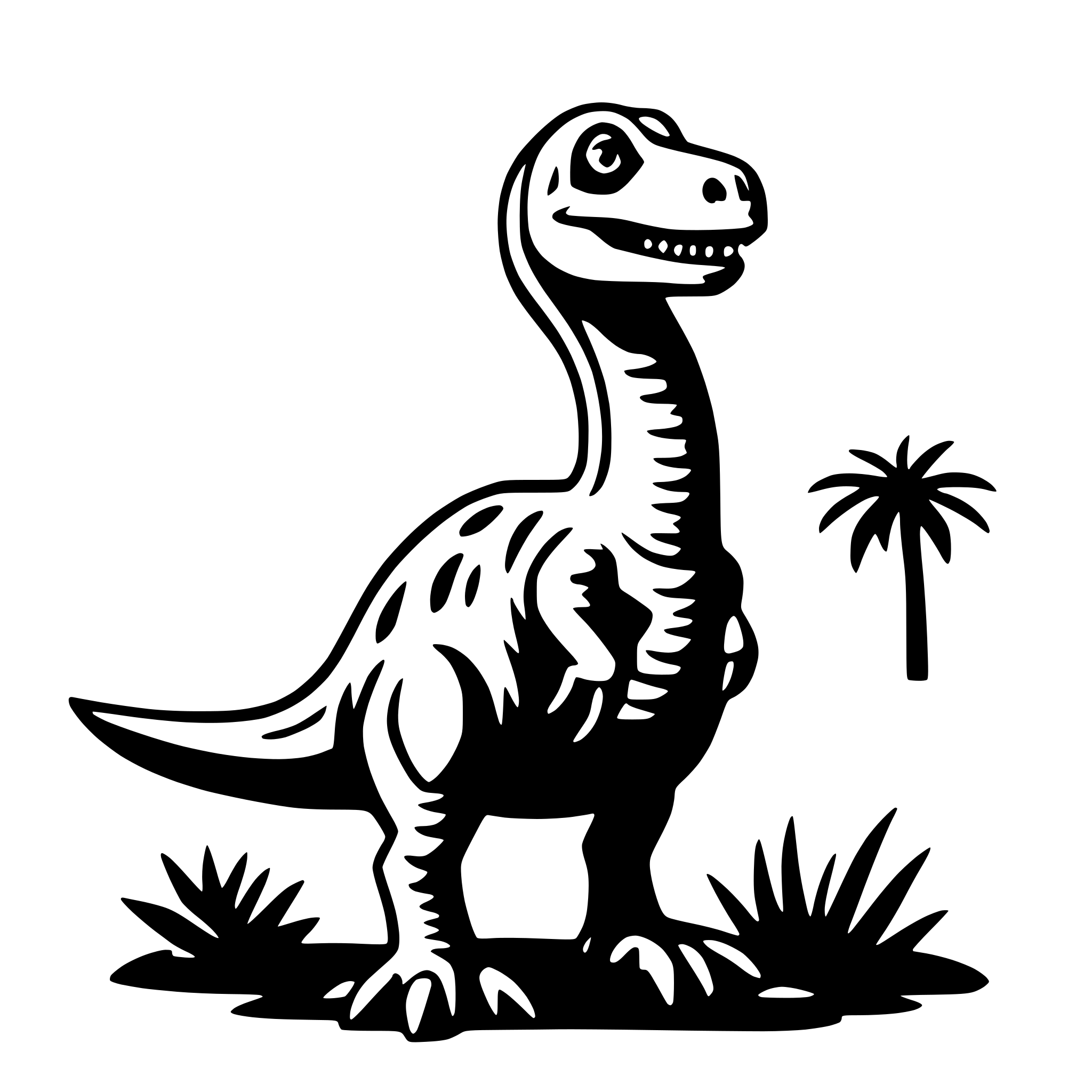 AI-generated SVG of 'dinosaurs'