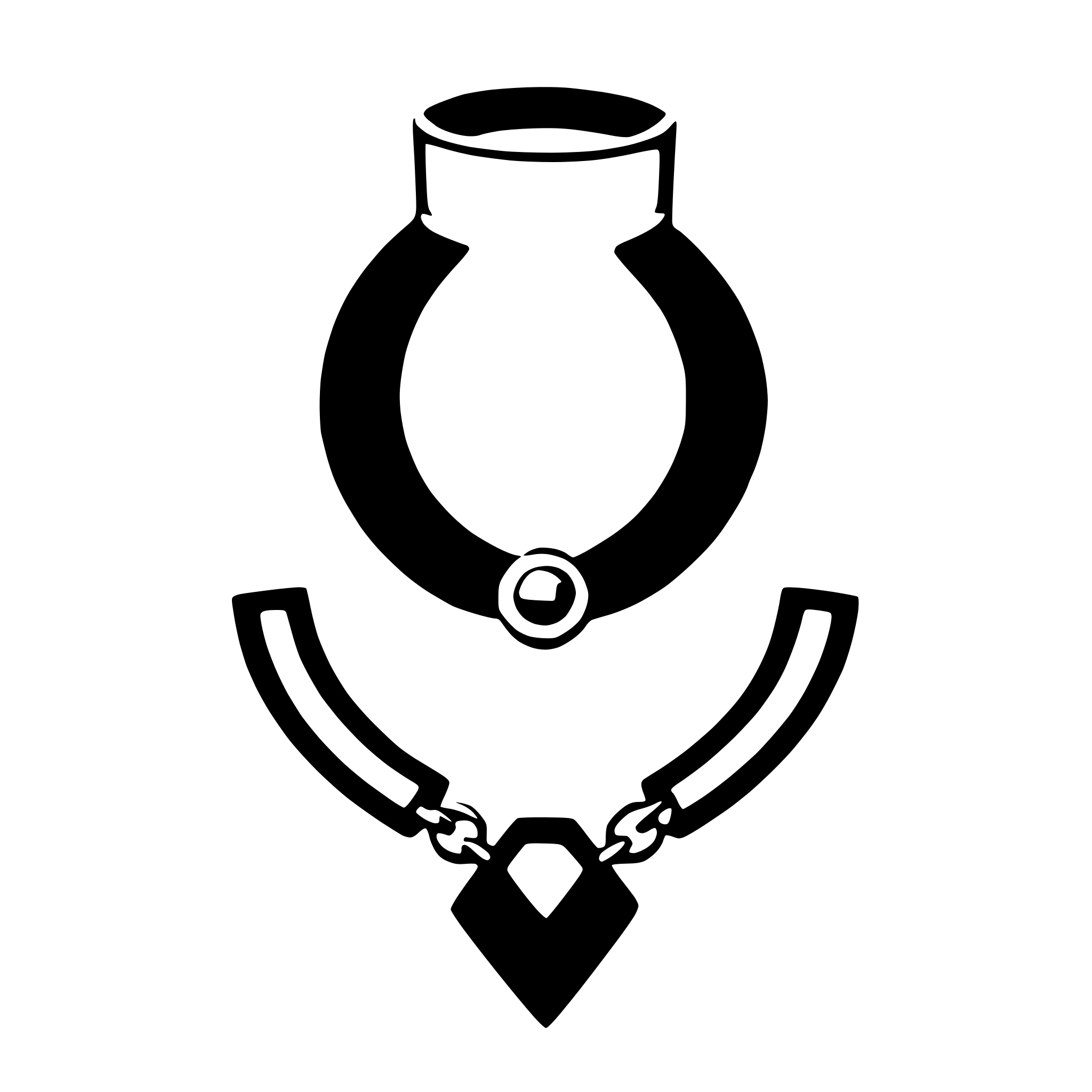 AI-generated SVG of a choker