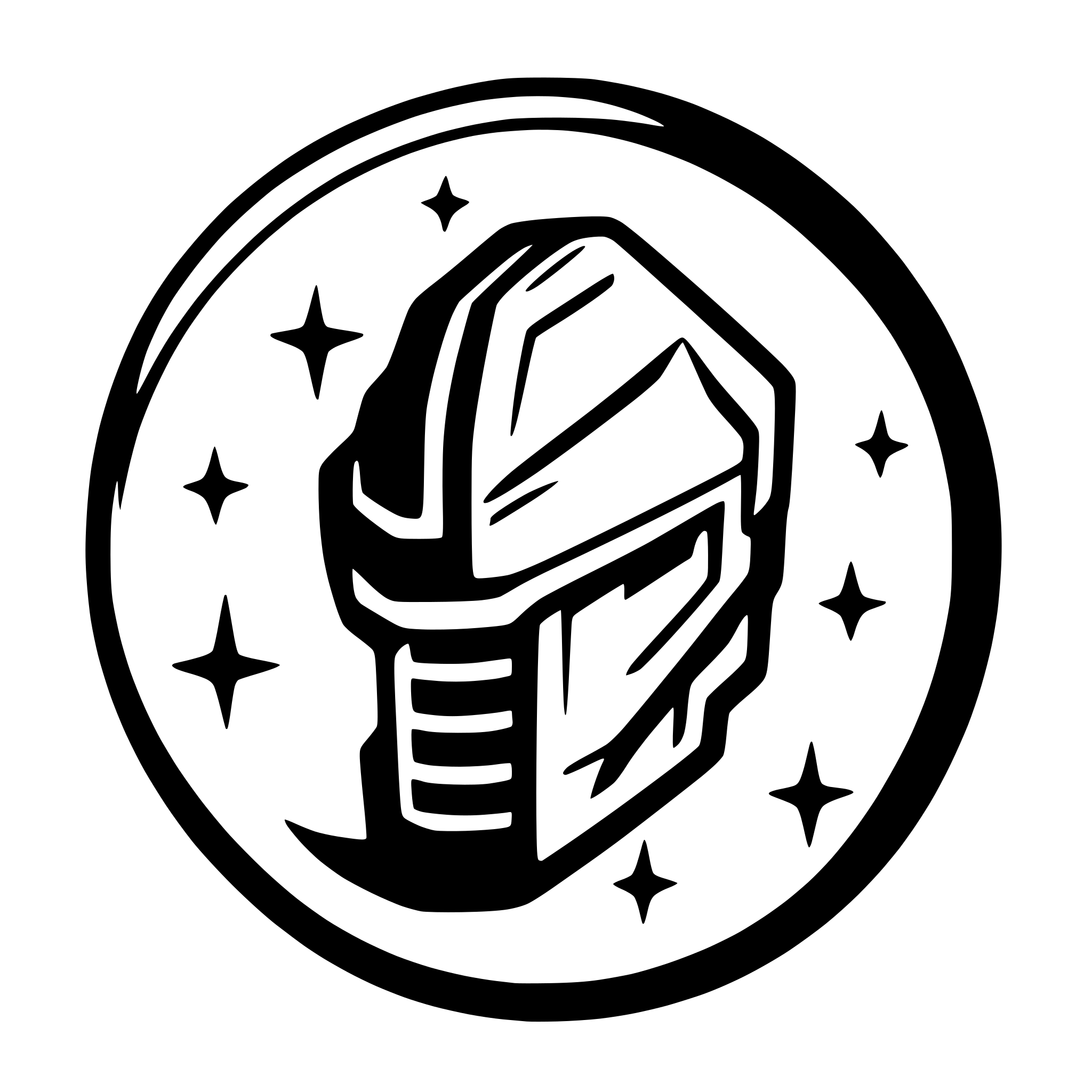 AI-generated SVG of a A modern helmet logo for Astartes Solutions (a software engineering company) inspired by Warhammer 40k Space Marine, featuring gothic tech elements, golden laurels, copper circuits. Make it minimalistic