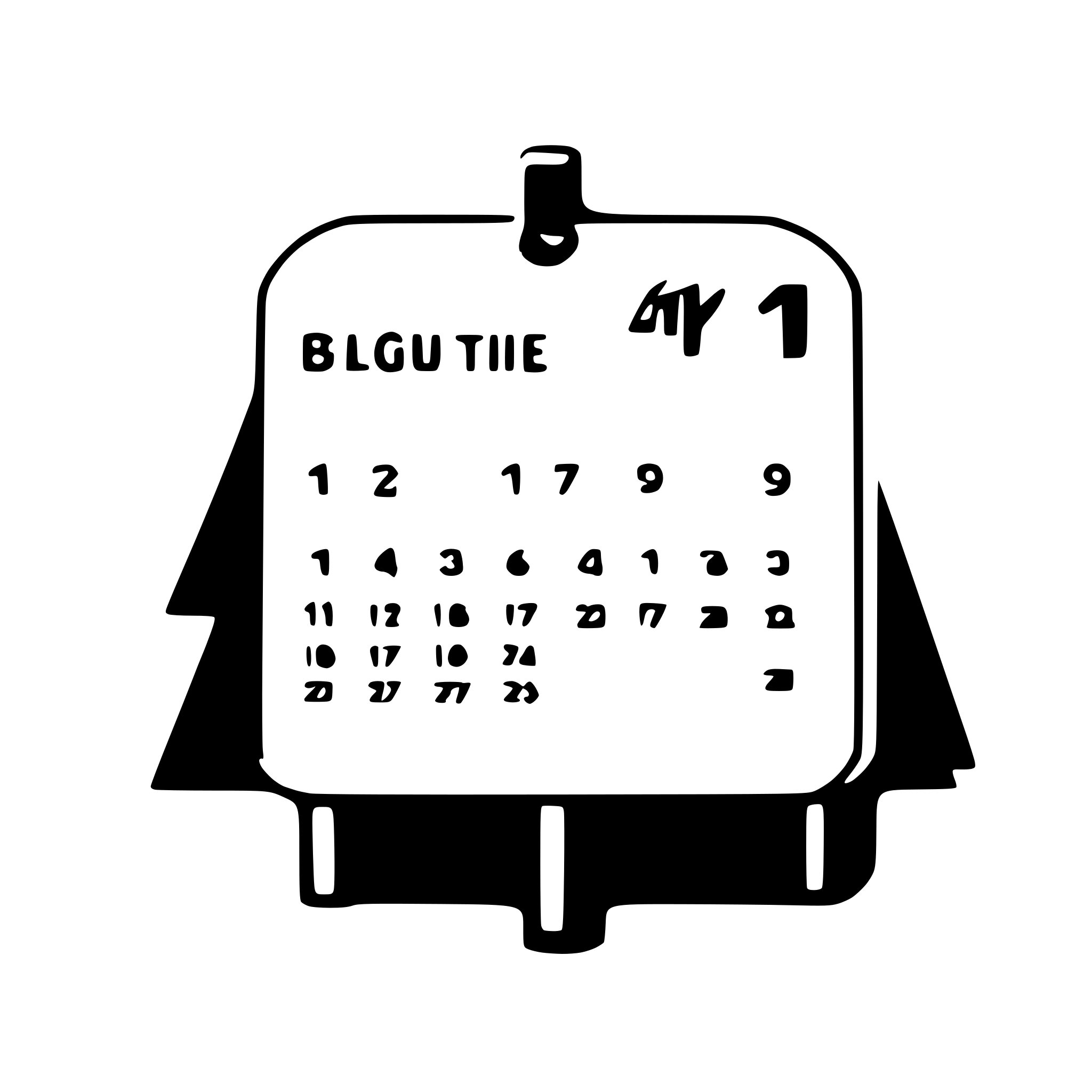 AI-generated SVG of a calendar