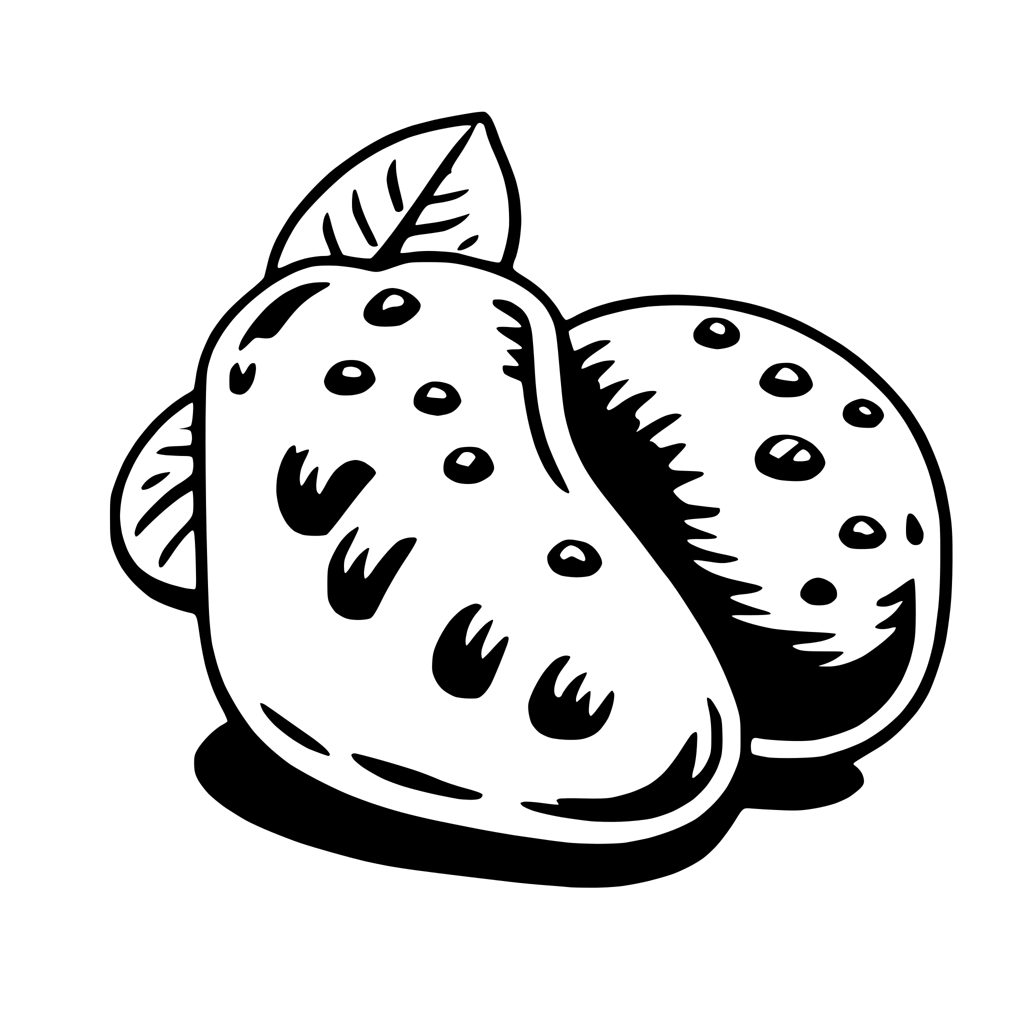 AI-generated SVG of 'cashew'