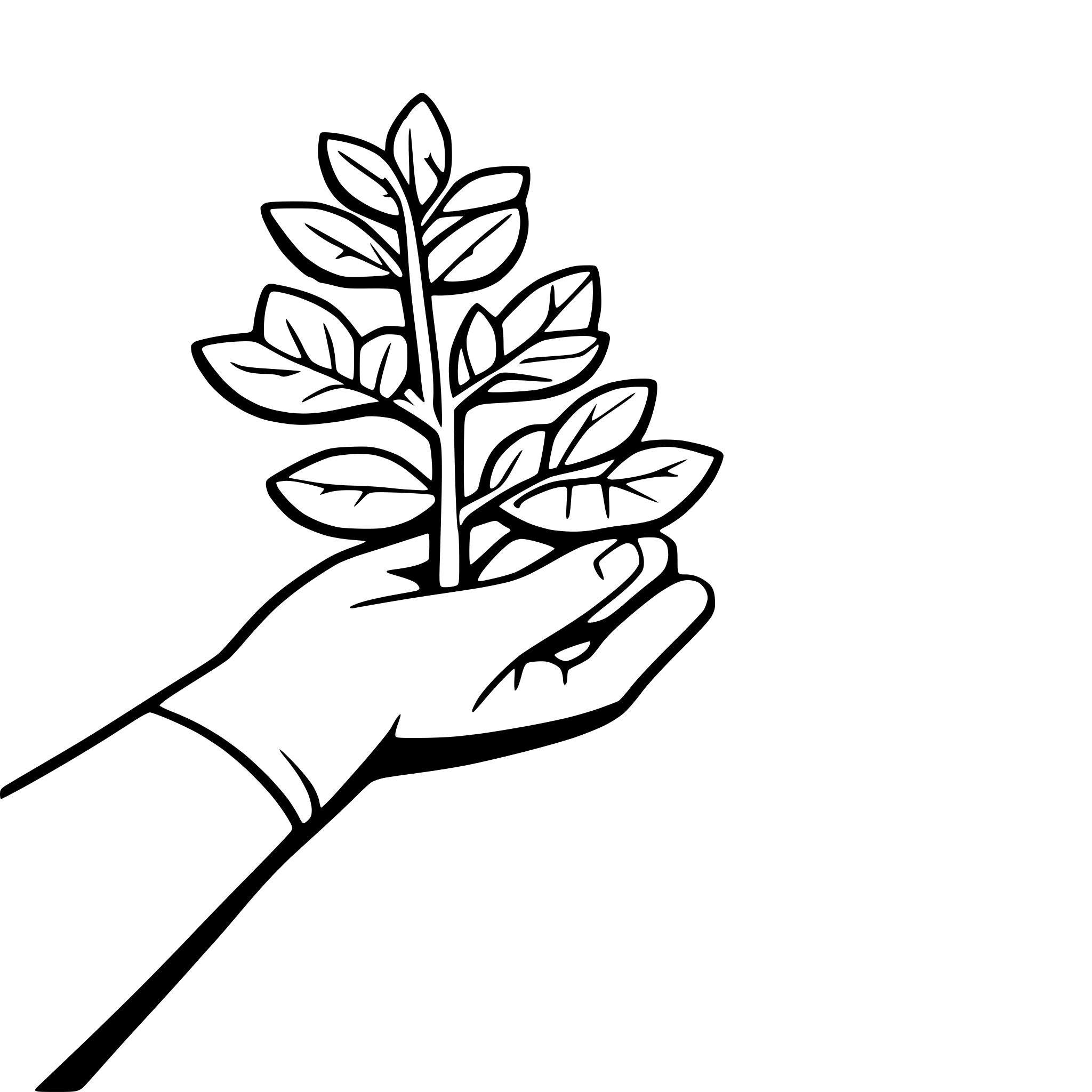 AI-generated SVG of a thorny shrub bush