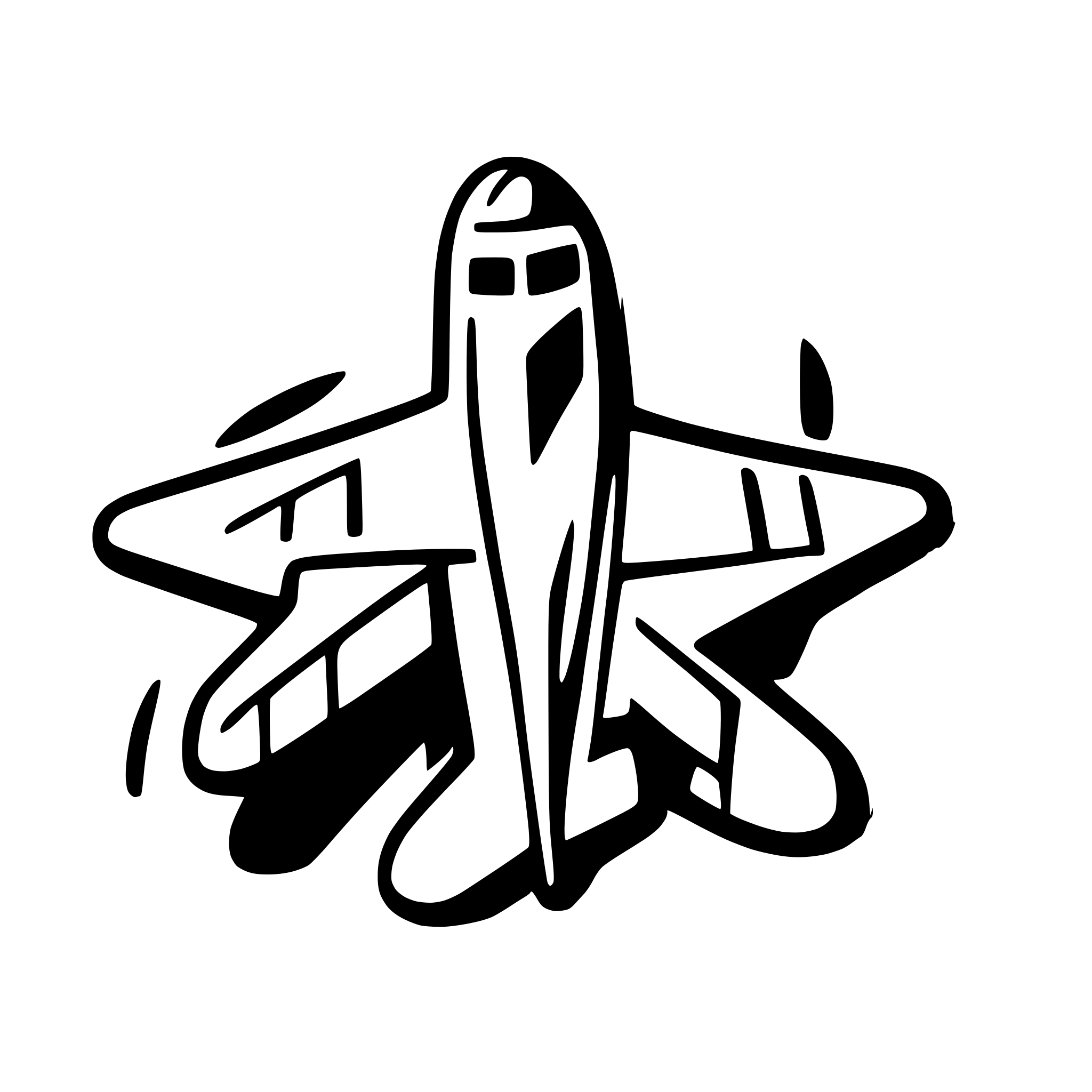 AI-generated SVG of a airplane top view