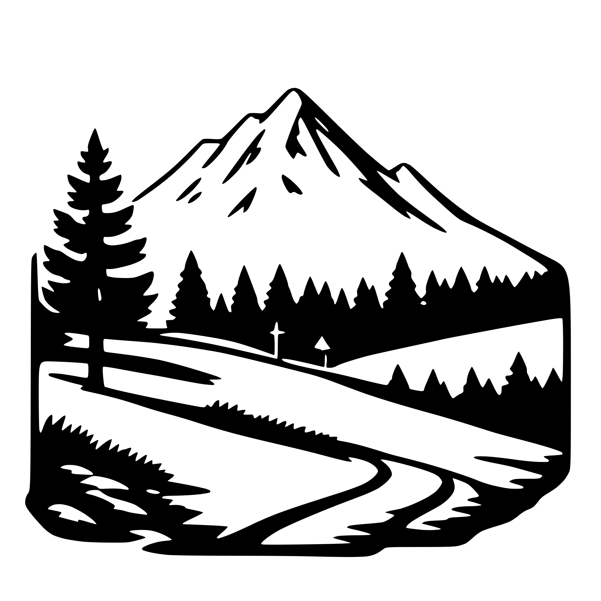 AI-generated SVG of a mountain