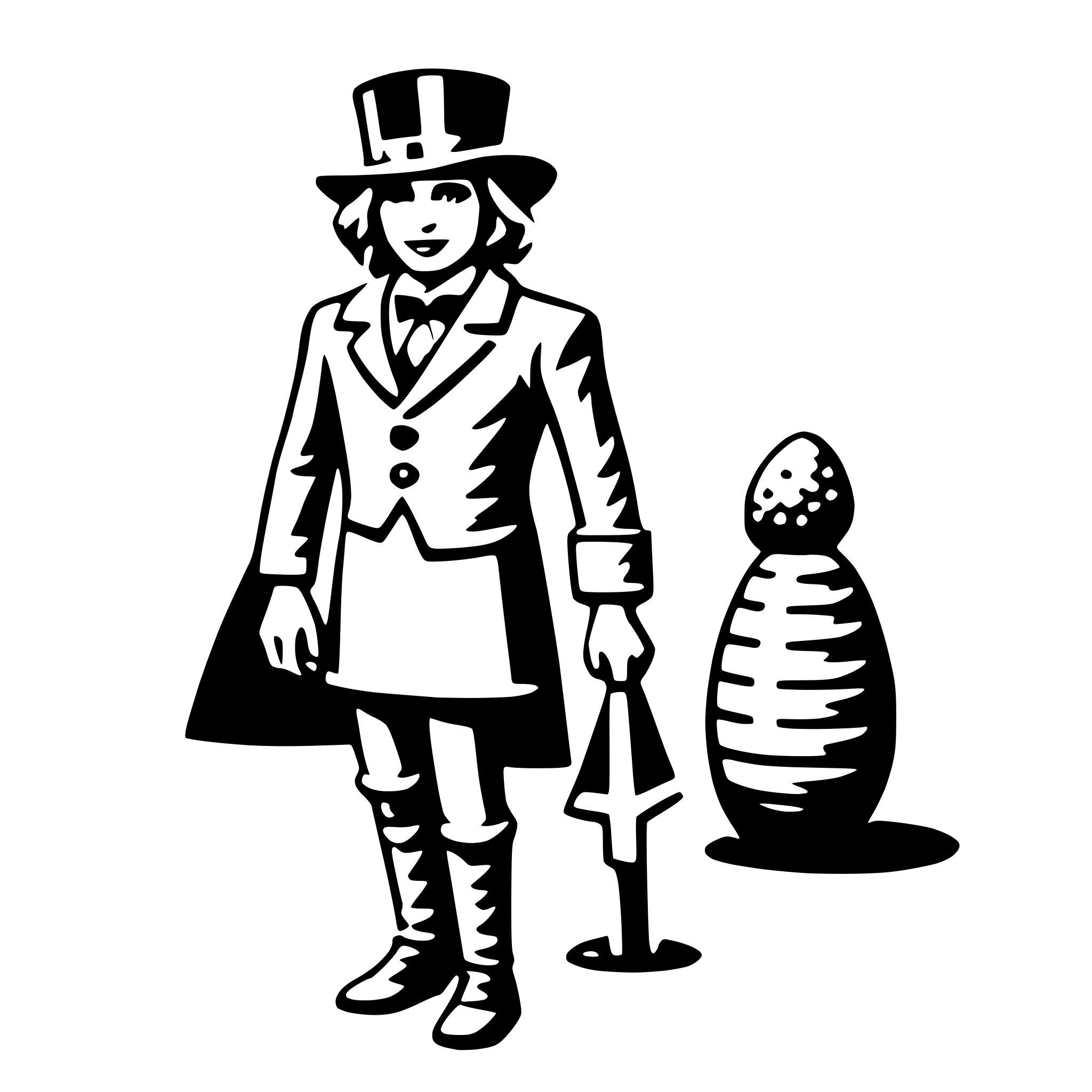 AI-generated SVG of a easter parade
