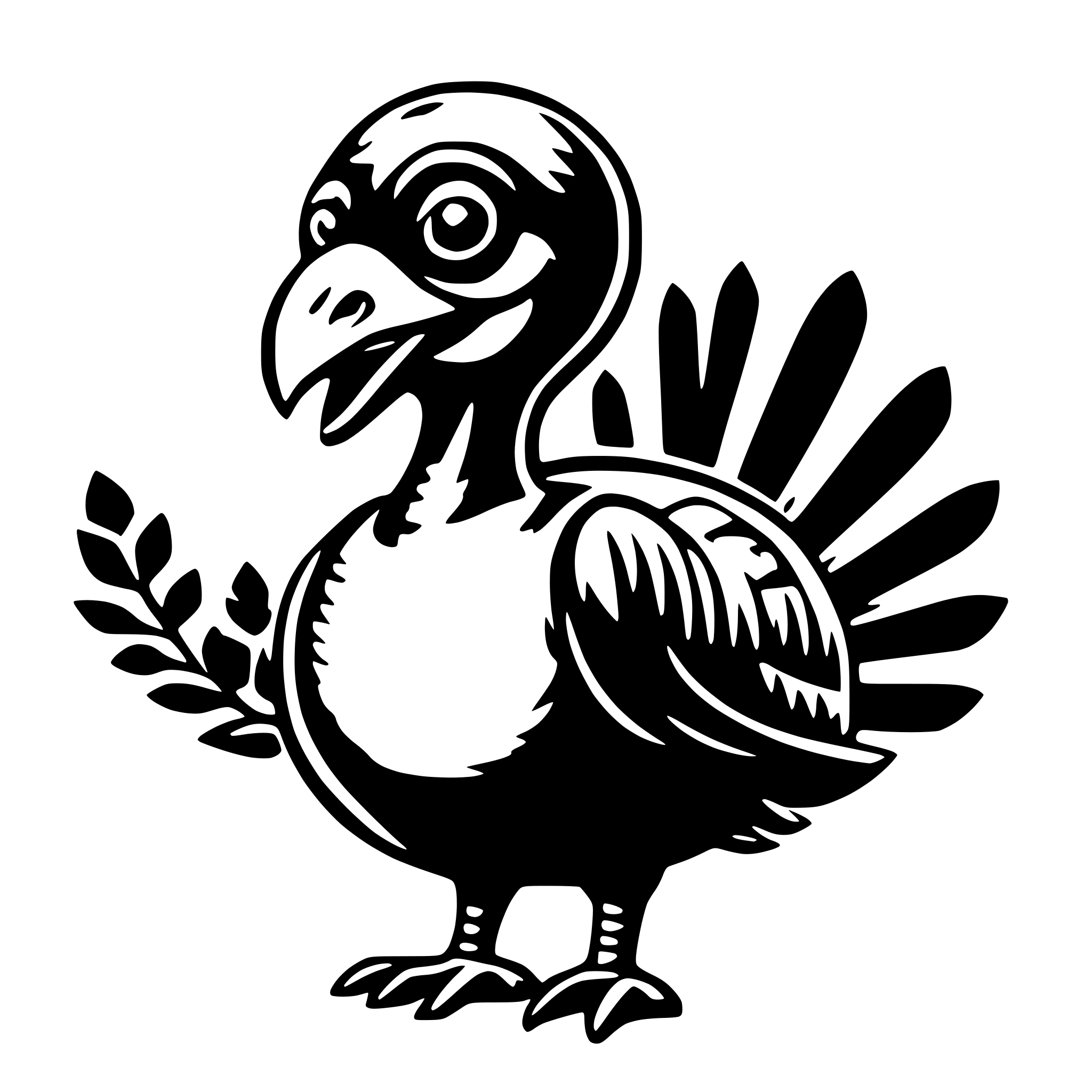 AI-generated SVG of 'Turkey with X eyes'