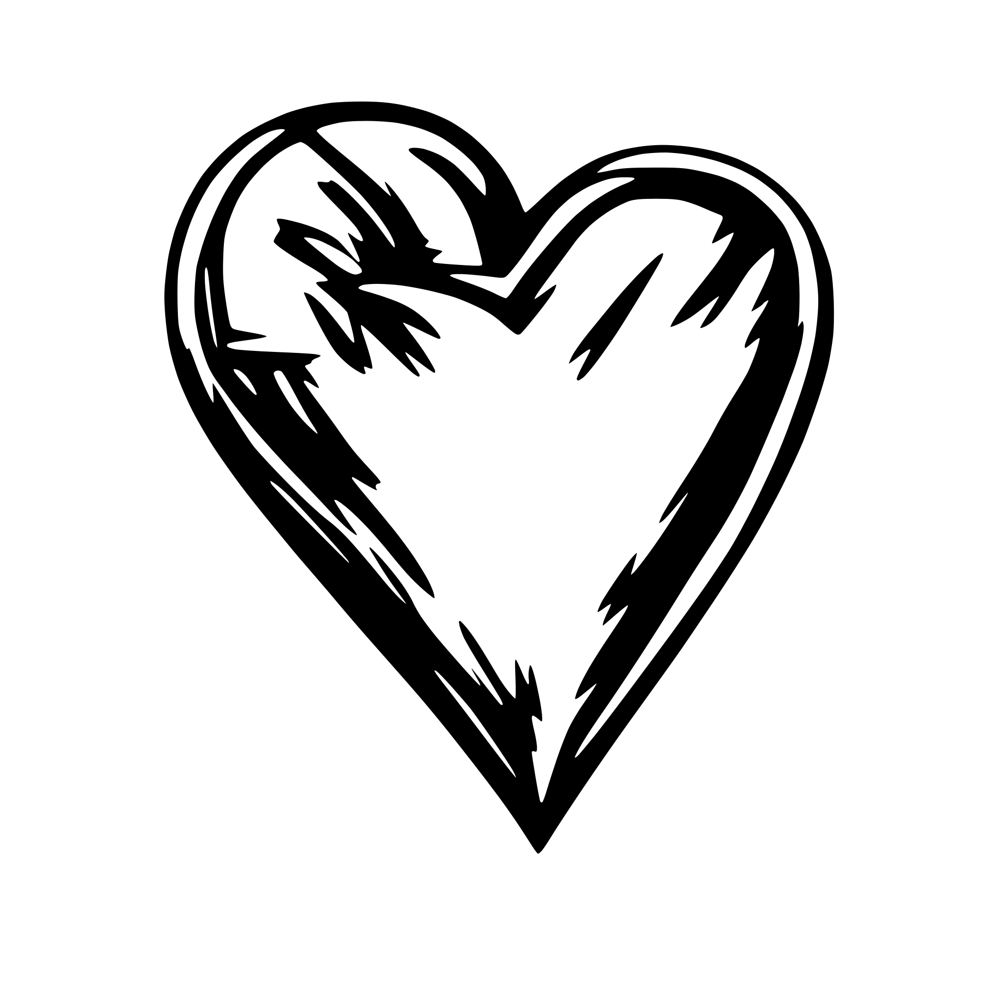 AI-generated SVG of 'handrawn heart'