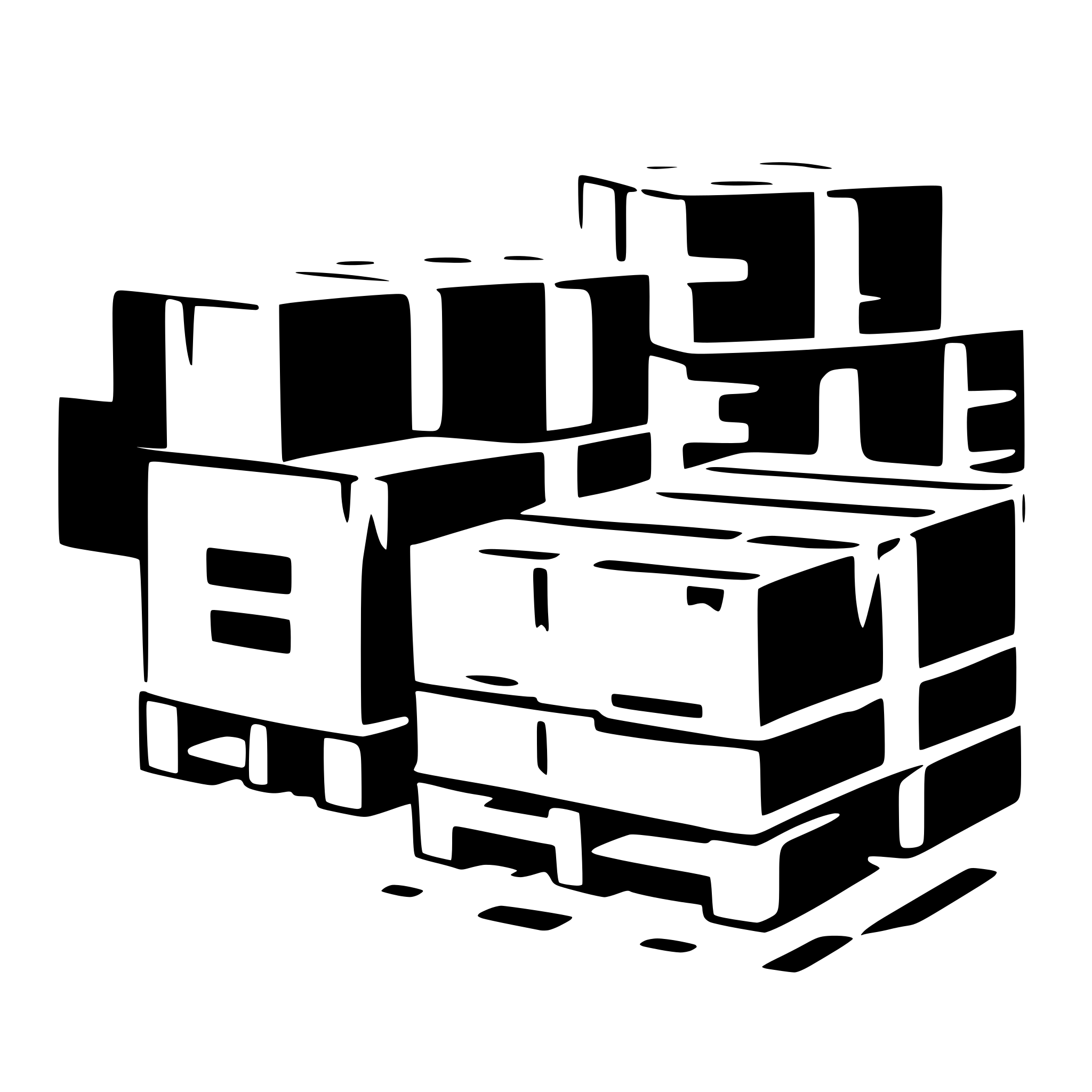 AI-generated SVG of 'pallets loaded with boxes'